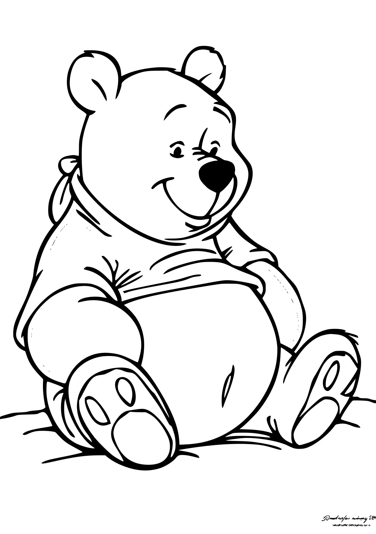 pooh bear coloring pages pooh, winnie, bear, fazbear, teddy, free page downloads