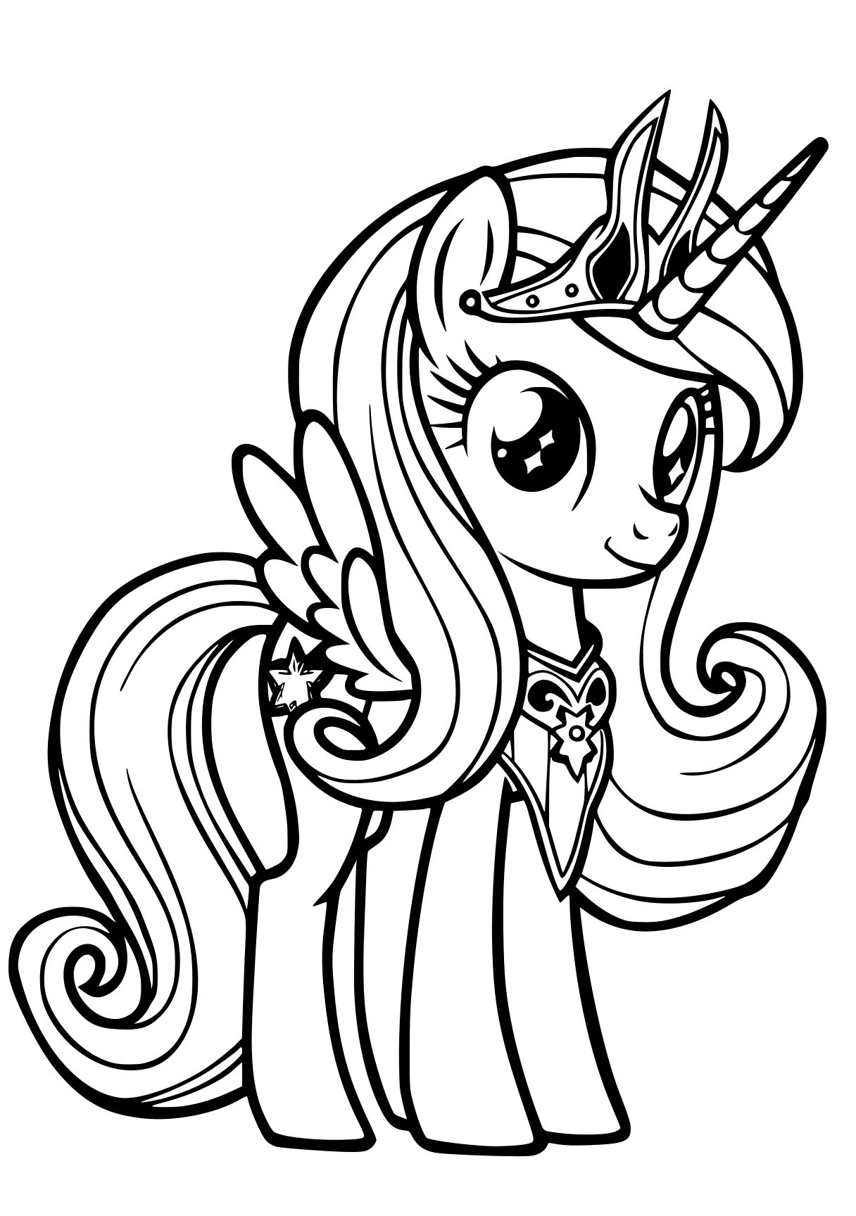 my little pony coloring pages celestia, fluttershy, alicorn, rarity, mlp, free page downloads