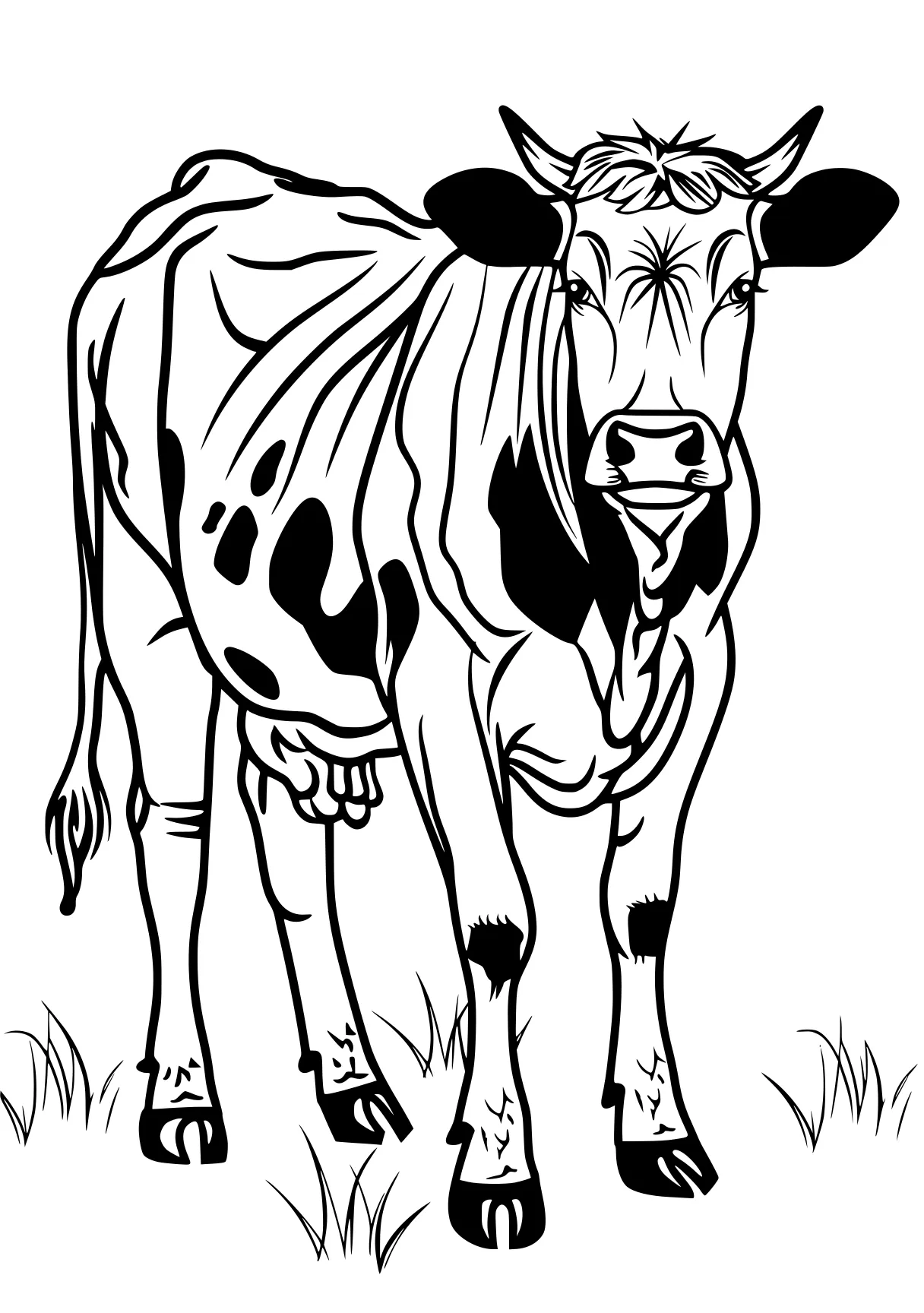 cow coloring pages cow, safari, buffalo, zebra, giraffe, free page downloads