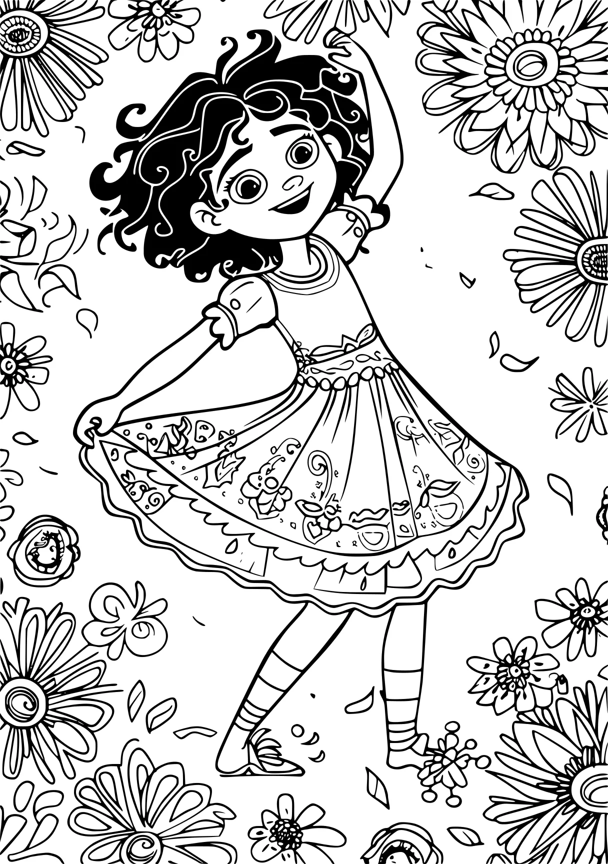 encanto coloring page, coloring, colouring, dora, free downloads