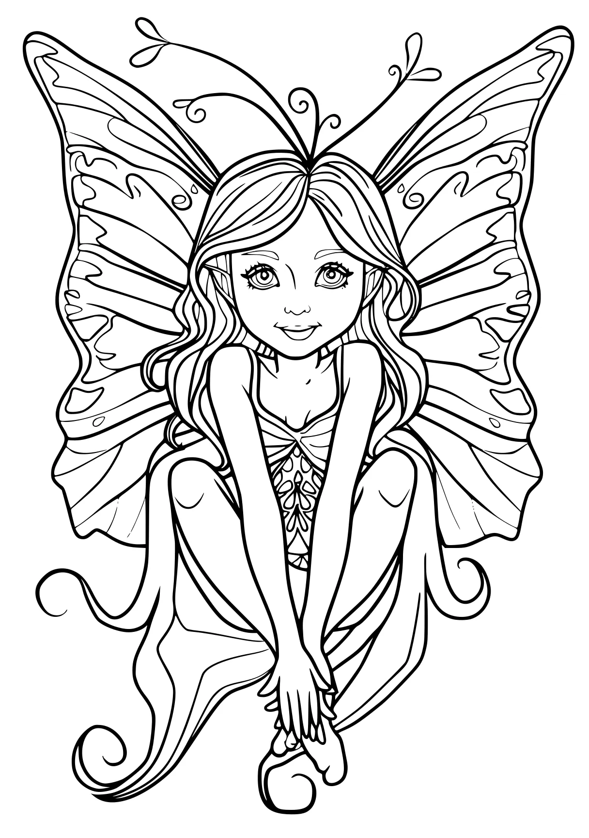 coloring pages for adults pdf fairy, printables, butterfly, free page downloads