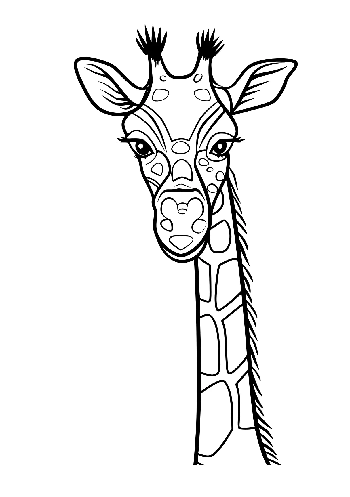 free coloring book pages giraffe, zebra, safari, brachiosaurus, deer, page downloads