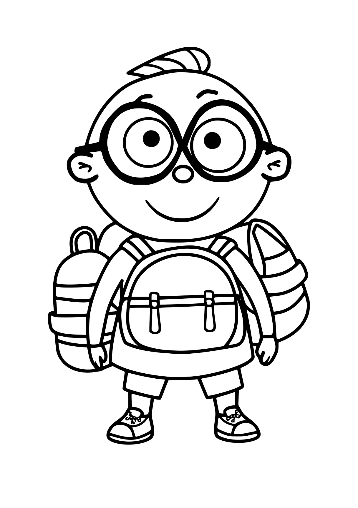 coloring pages to print backpack, blippi, minion, pororo, doraemon, free page downloads