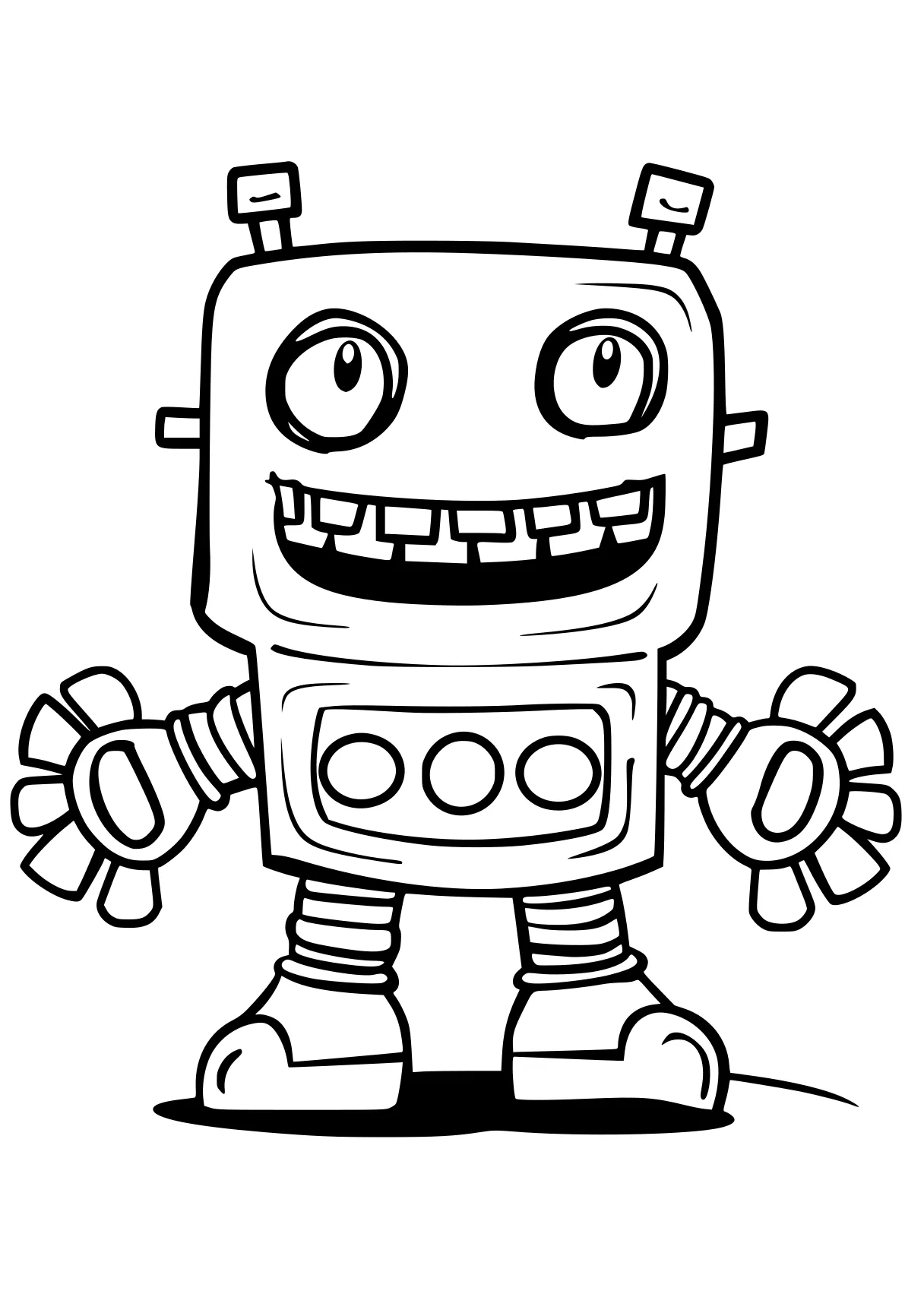 lankybox coloring page robot, bots, ai, machine, robocar, free downloads