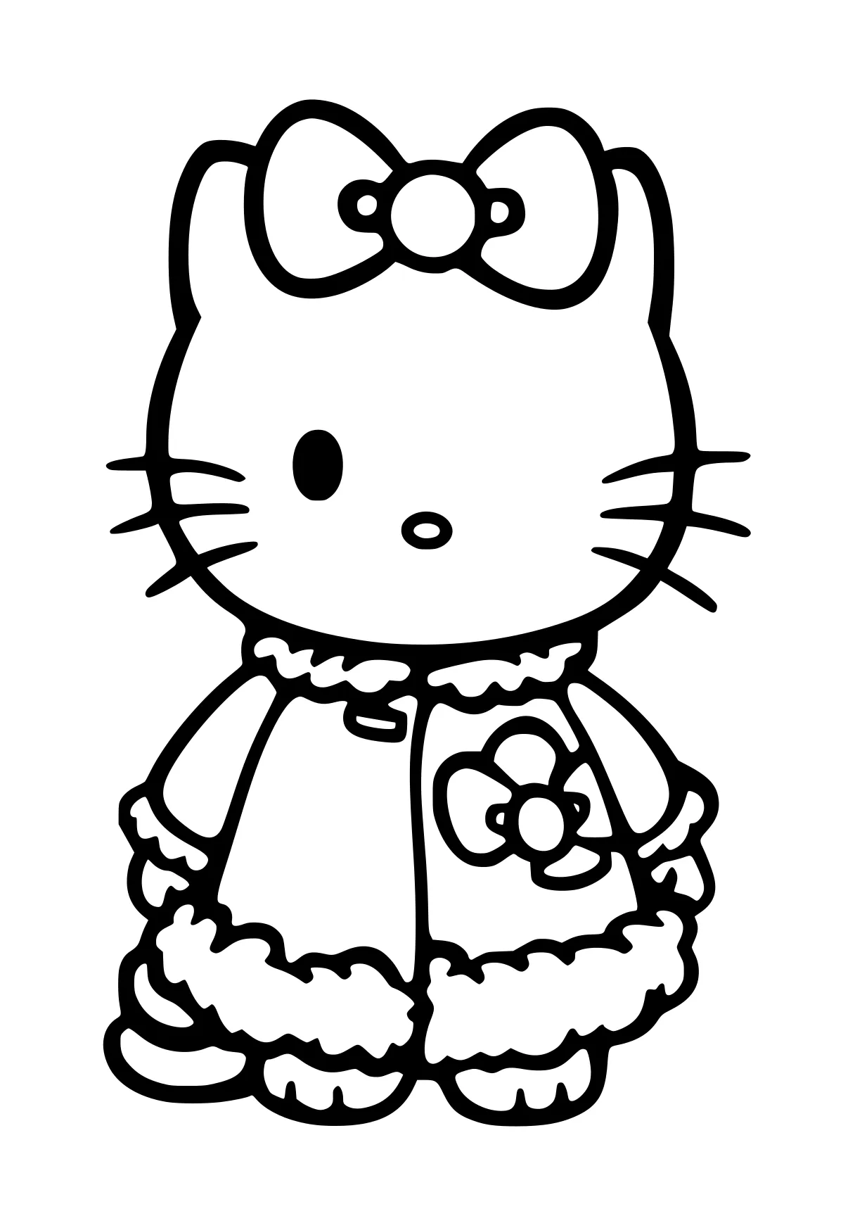 coloring pages hello kitty sanrio, kitty, cinnamoroll, aristocats, free page downloads