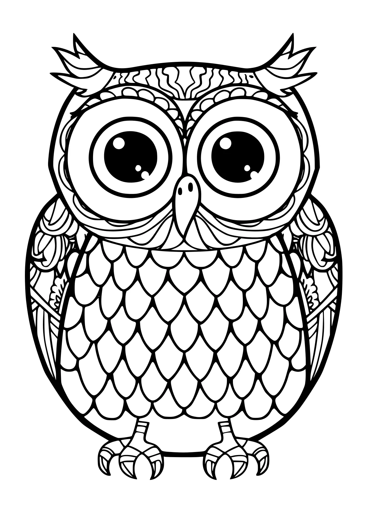 coloring worksheets owl, illustrator, printables, free page downloads