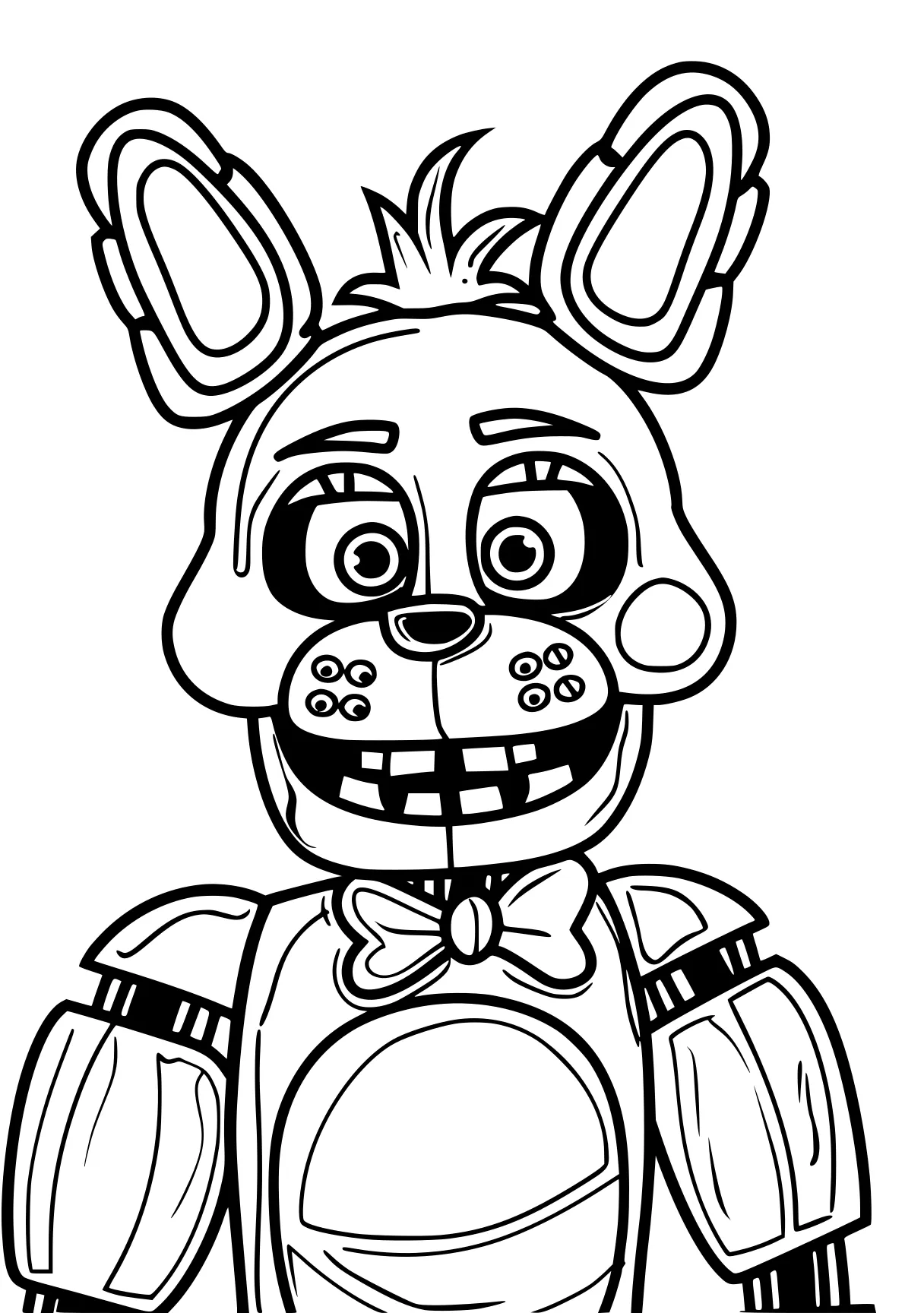 five nights at freddy's colouring pages fnaf, fazbear, bonnie, chica, donkey, free coloring page downloads