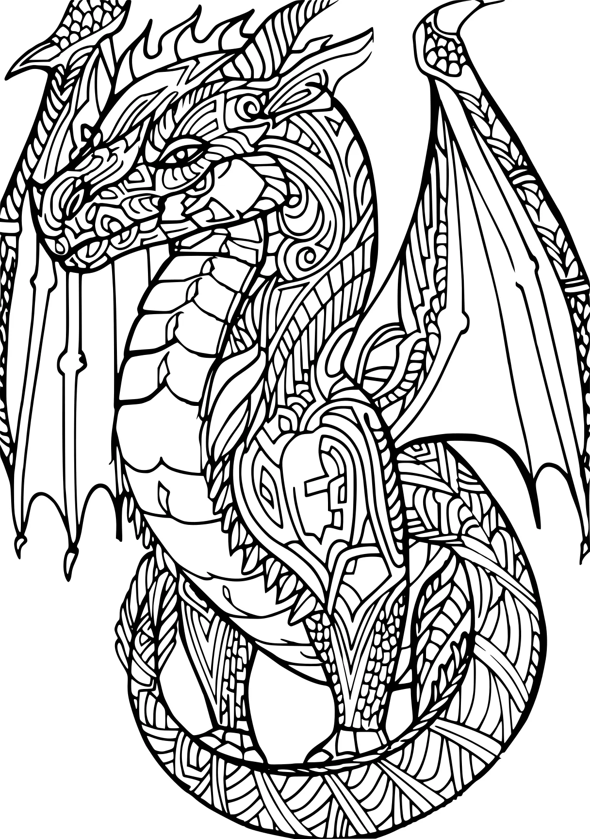 dragon coloring sheet dragon, charizard, zentangle, free page downloads