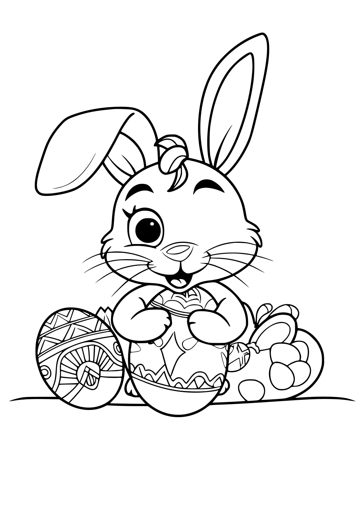 coloring pages easter bunny, easter, rabbit, illustrator, free page downloads