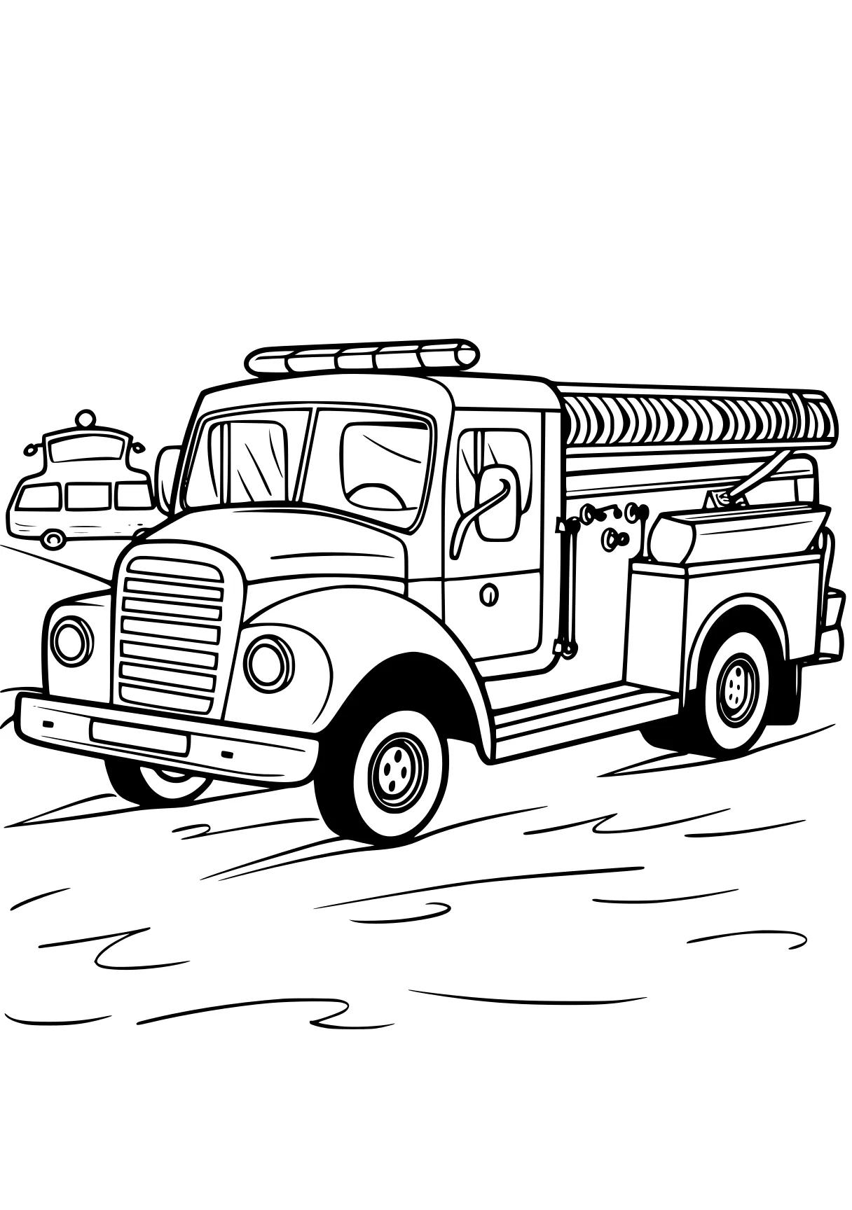 fire engine colouring pages truck, vehicle, trucks, ambulance, transportation, free coloring page downloads