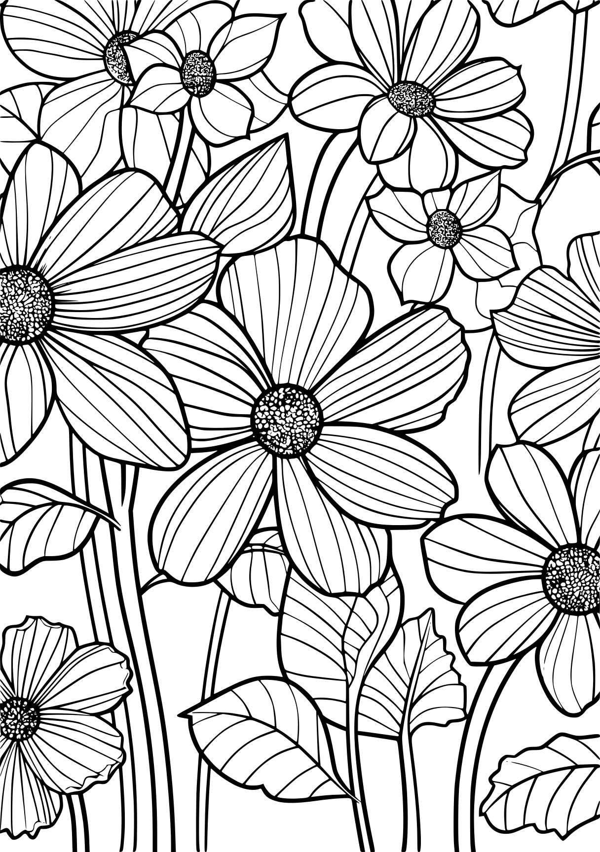 coloring pages for adults flowers, pattern, zentangle, colouring, free page downloads