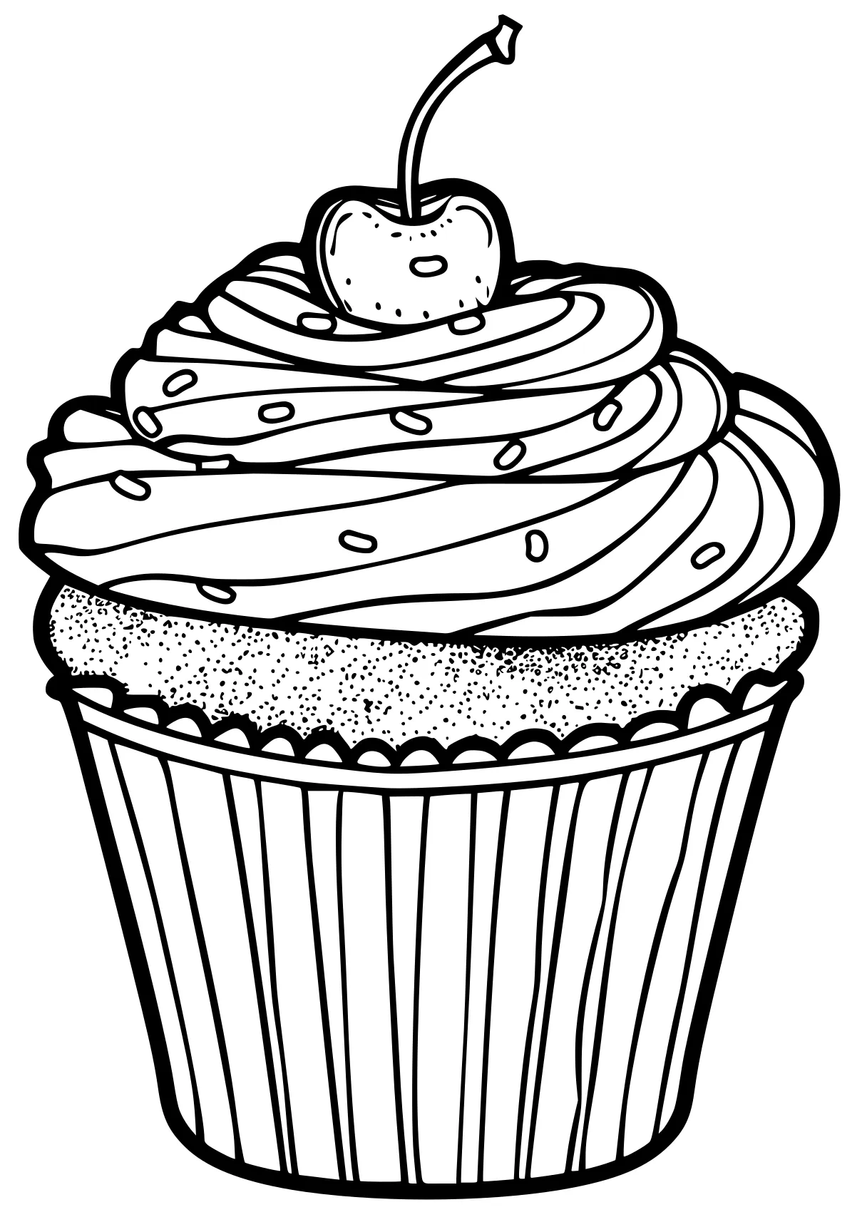 cupcake coloring page cupcake, cake, birthday, free downloads