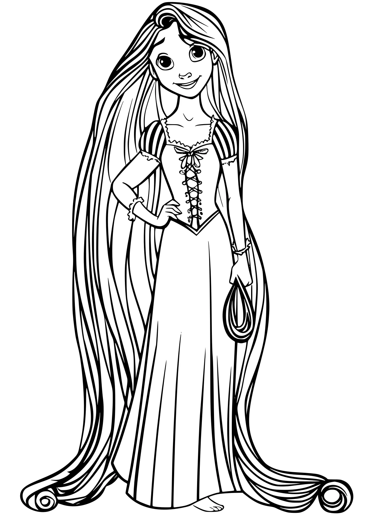 rapunzel coloring page rapunzel, addams, tangled, moana, jasmine, free downloads