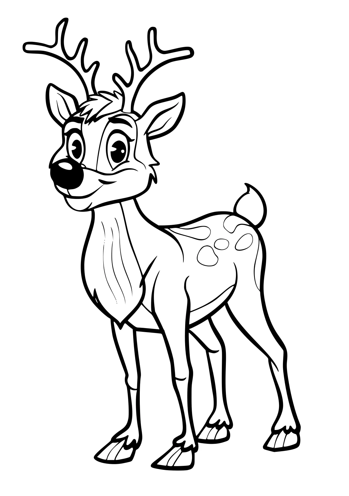 rudolph the red nosed reindeer coloring pages deer, bambi, rudolph, reindeer, kangaroo, free page downloads