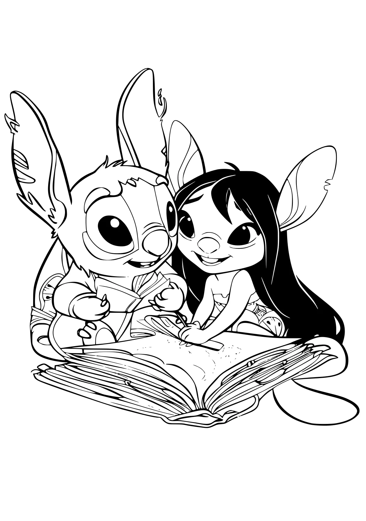 lilo and stitch coloring pages bunnies, stitch, lilo, eevee, cinnamoroll, free page downloads