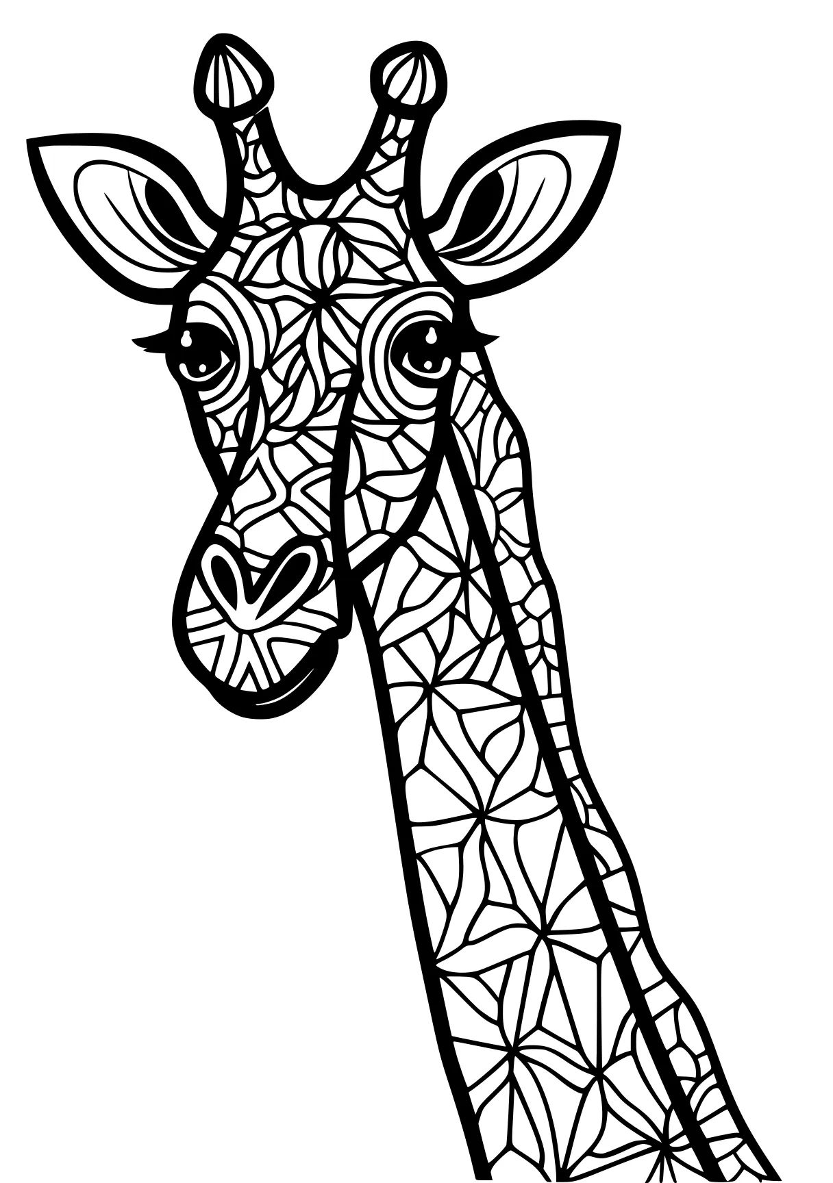 coloring pages pdf giraffe, deer, safari, llama, zebra, free page downloads