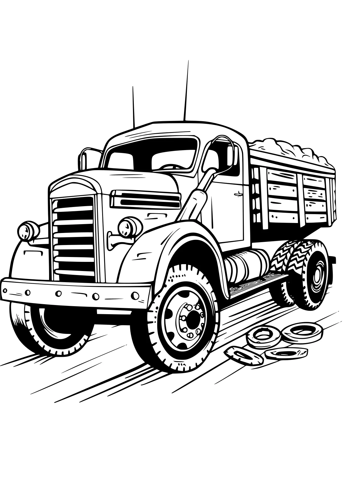 truck coloring pages truck, trucks, vehicle, semi, ambulance, free page downloads