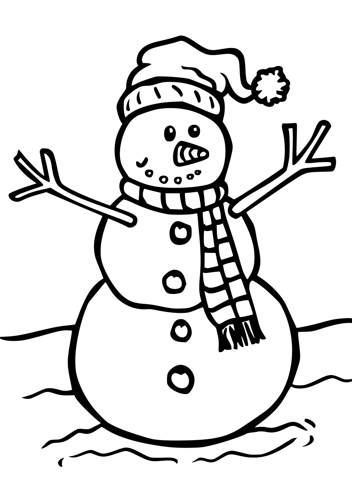 snowman coloring page snowman, winter, olaf, snow, free downloads