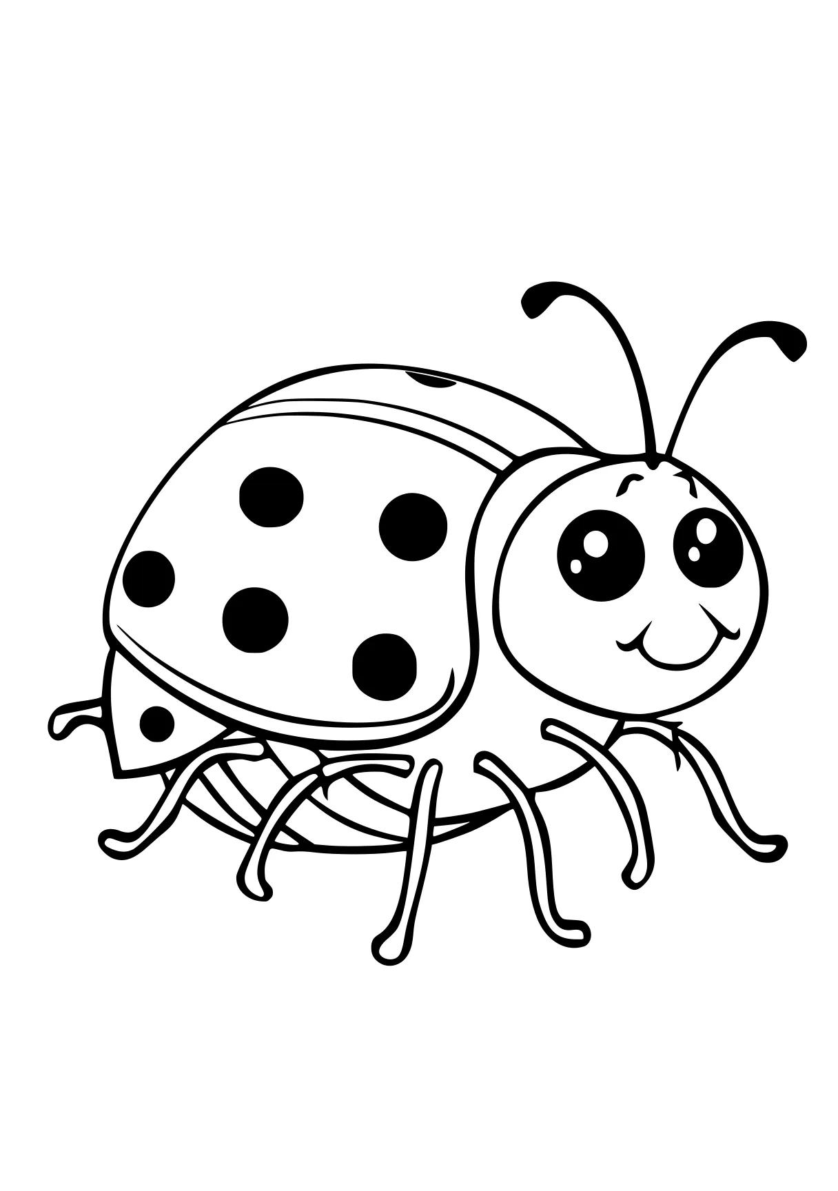 online coloring pages ladybug, dot, insect, bee, bugs, free page downloads