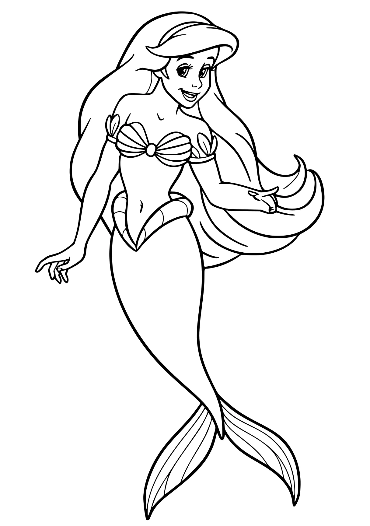 ariel mermaid coloring pages mermaid, ariel, siren, jasmine, free page downloads