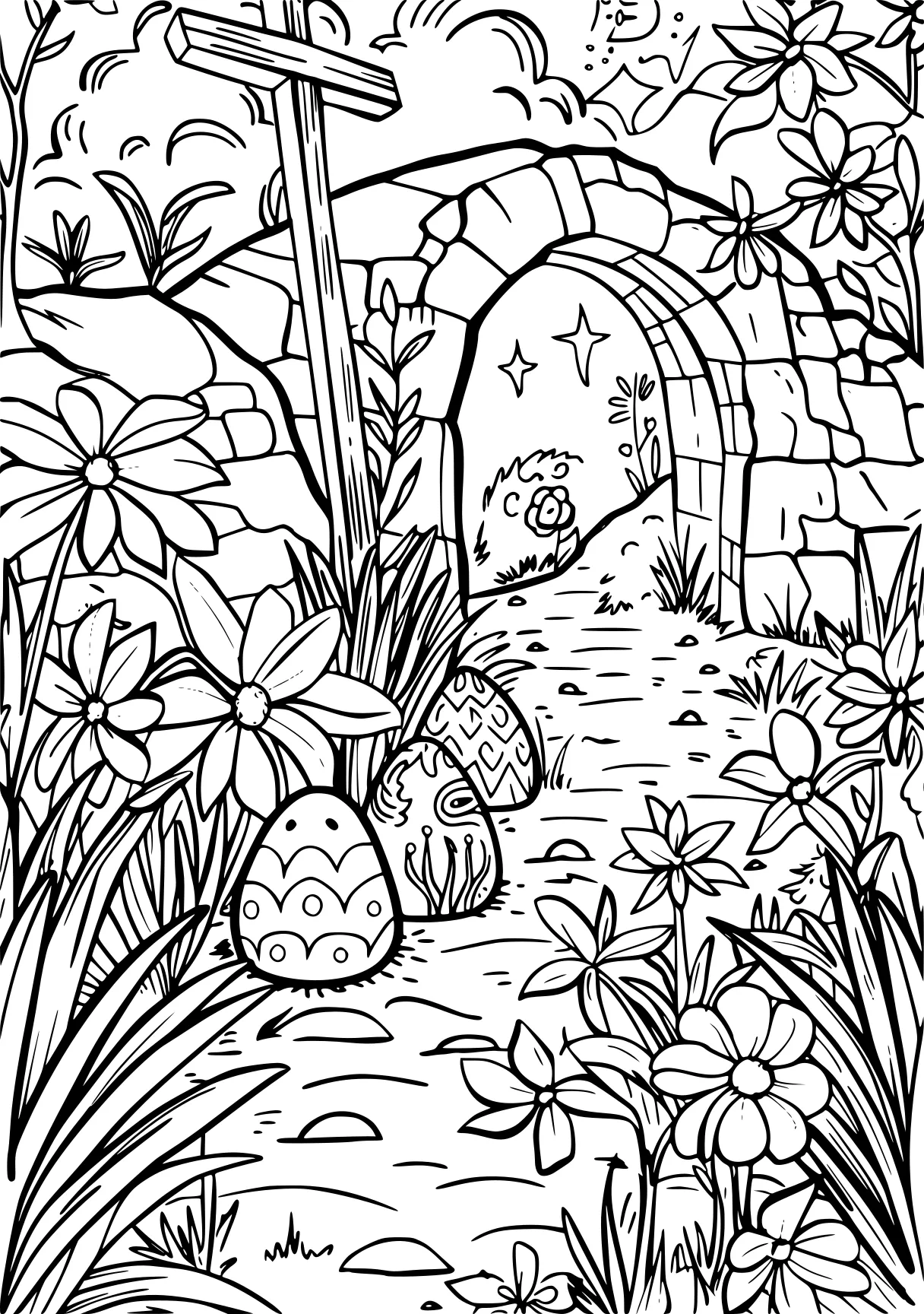 christian coloring pages garden, nursery, plants, free page downloads