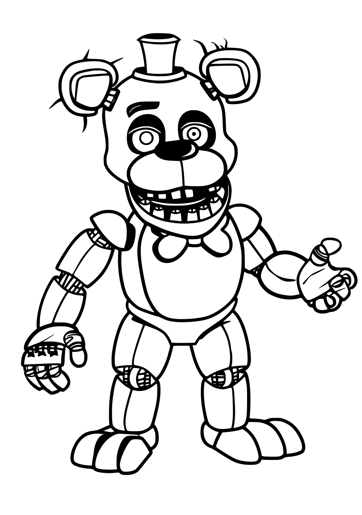 five nights at freddy's colouring pages fazbear, fnaf, chica, bonnie, freddy, free coloring page downloads