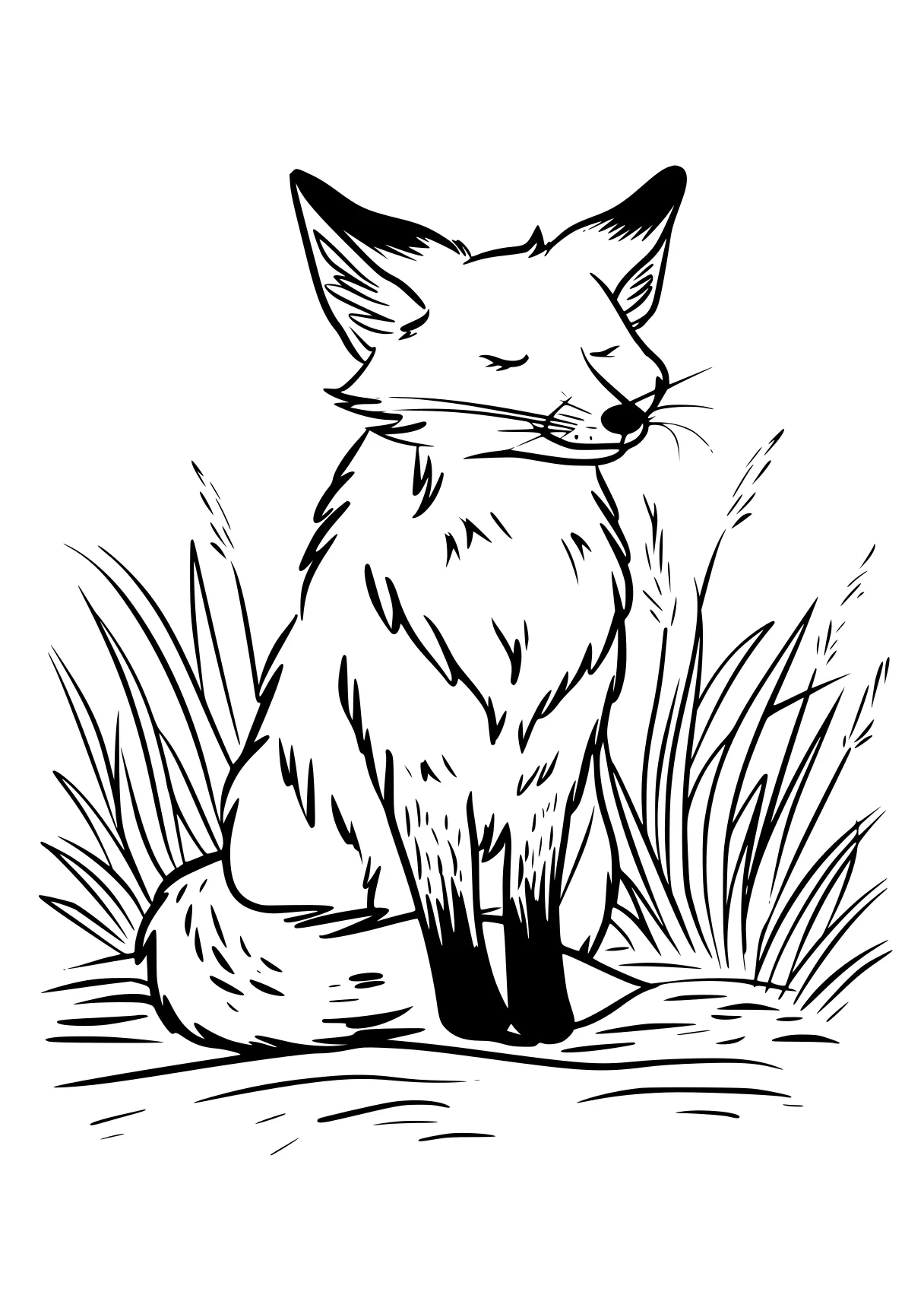 fox coloring page fox, foxes, raccoon, foxy, eevee, free downloads