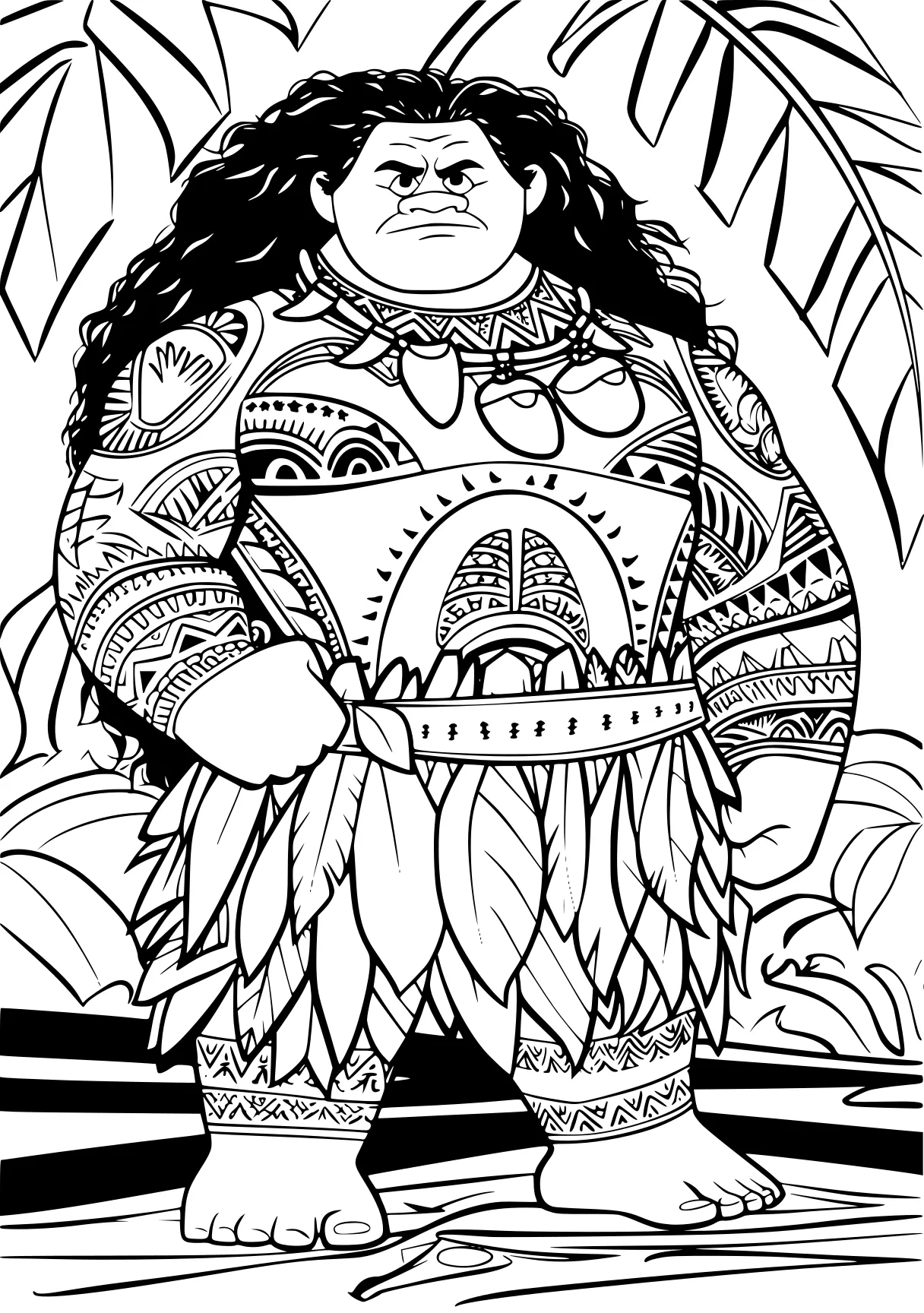 moana coloring pages moana, morales, kaido, free page downloads