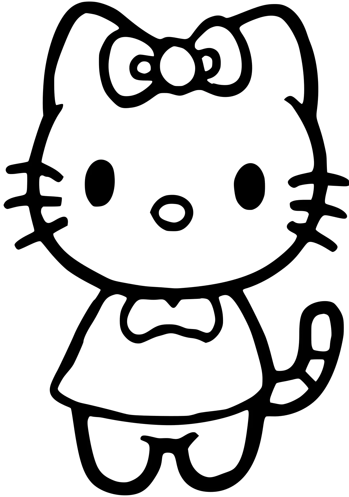 hello kitty pictures to color sanrio, kitty, cat, unikitty, cinnamoroll, free coloring page downloads