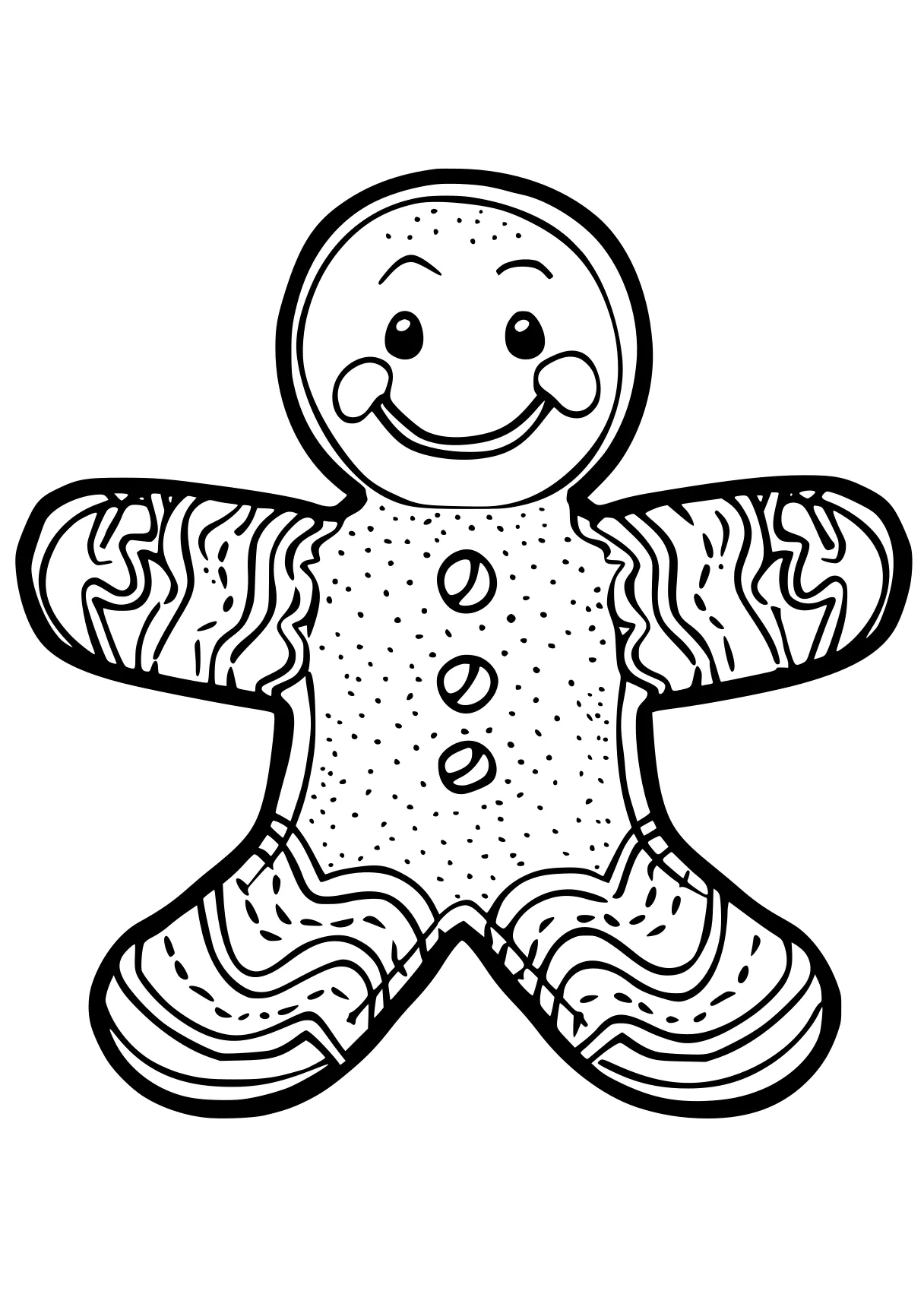 gingerbread man coloring sheet gingerbread, octopus, rangoli, spiroglyphics, free page downloads