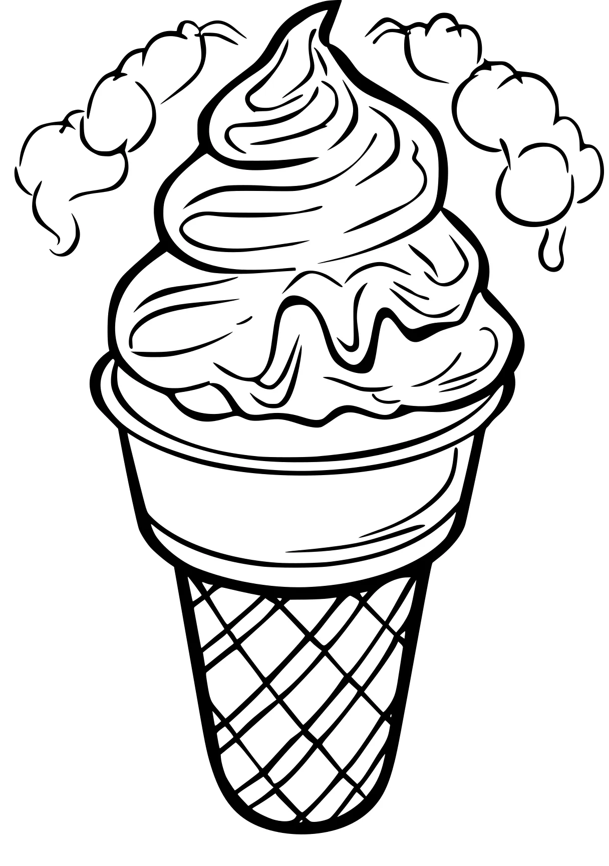 ice cream coloring pages cupcake, ice, illustrator, shortcake, free page downloads