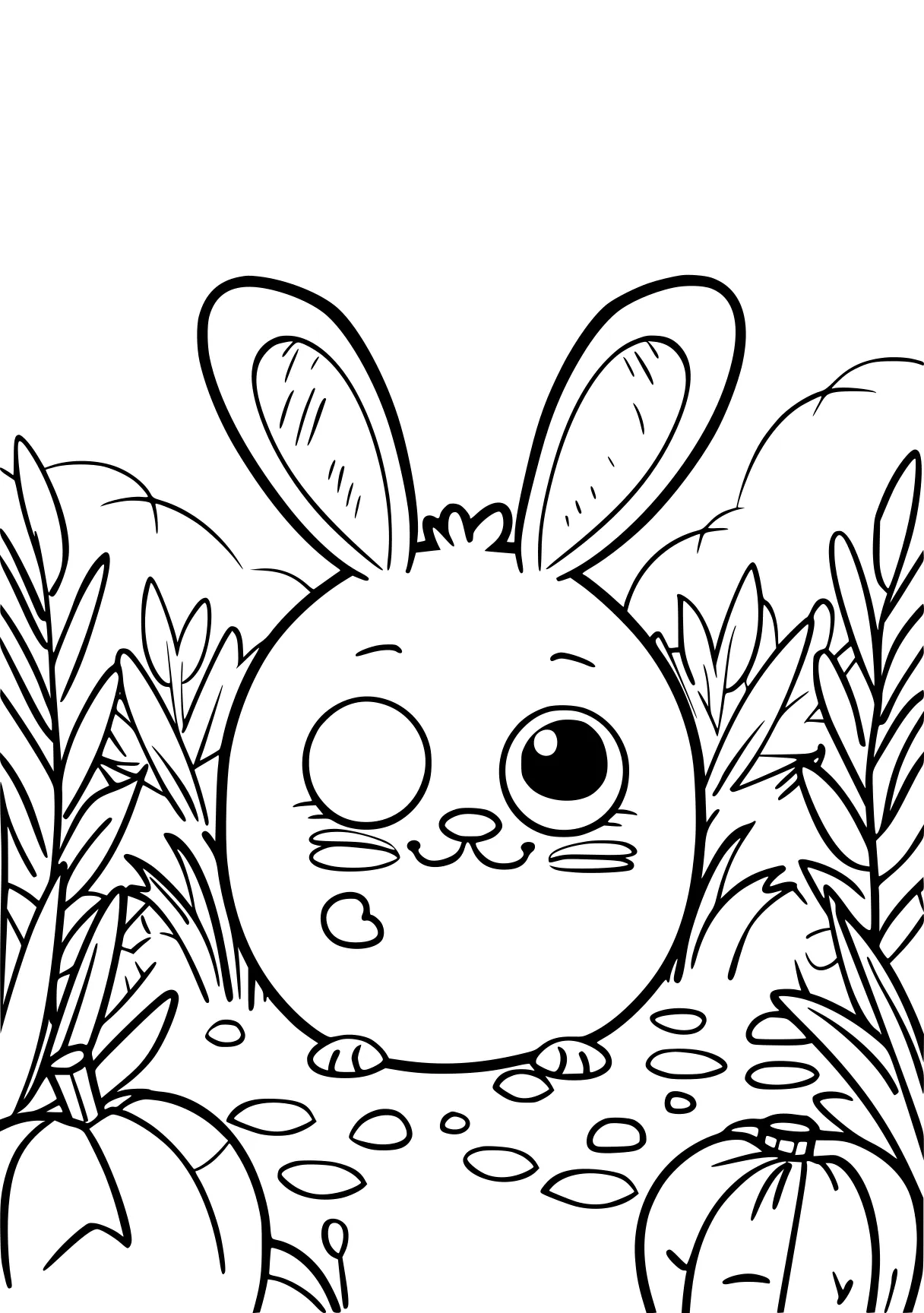 coloring pages sheets rabbit, bunny, molang, totoro, easter, free page downloads