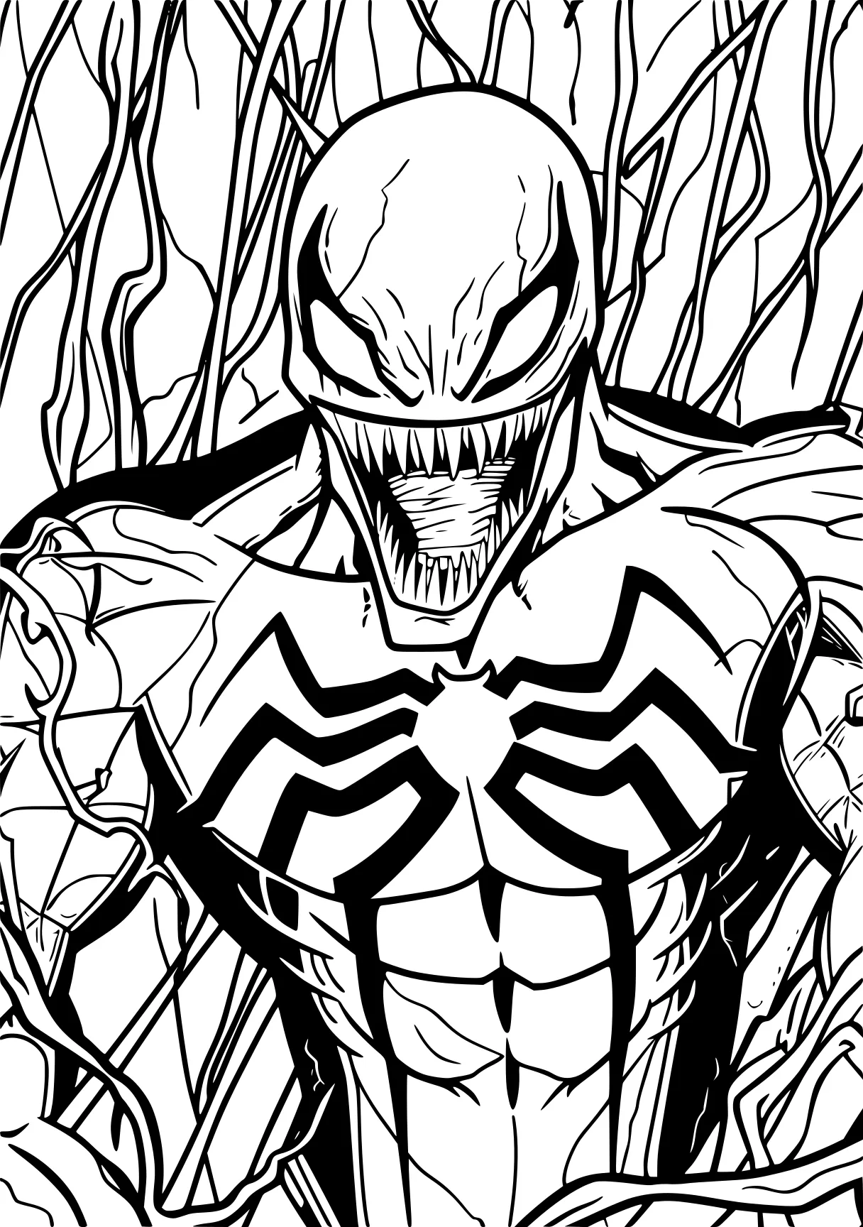 venom coloring pages venom, spidey, carnage, spider, pencils, free page downloads