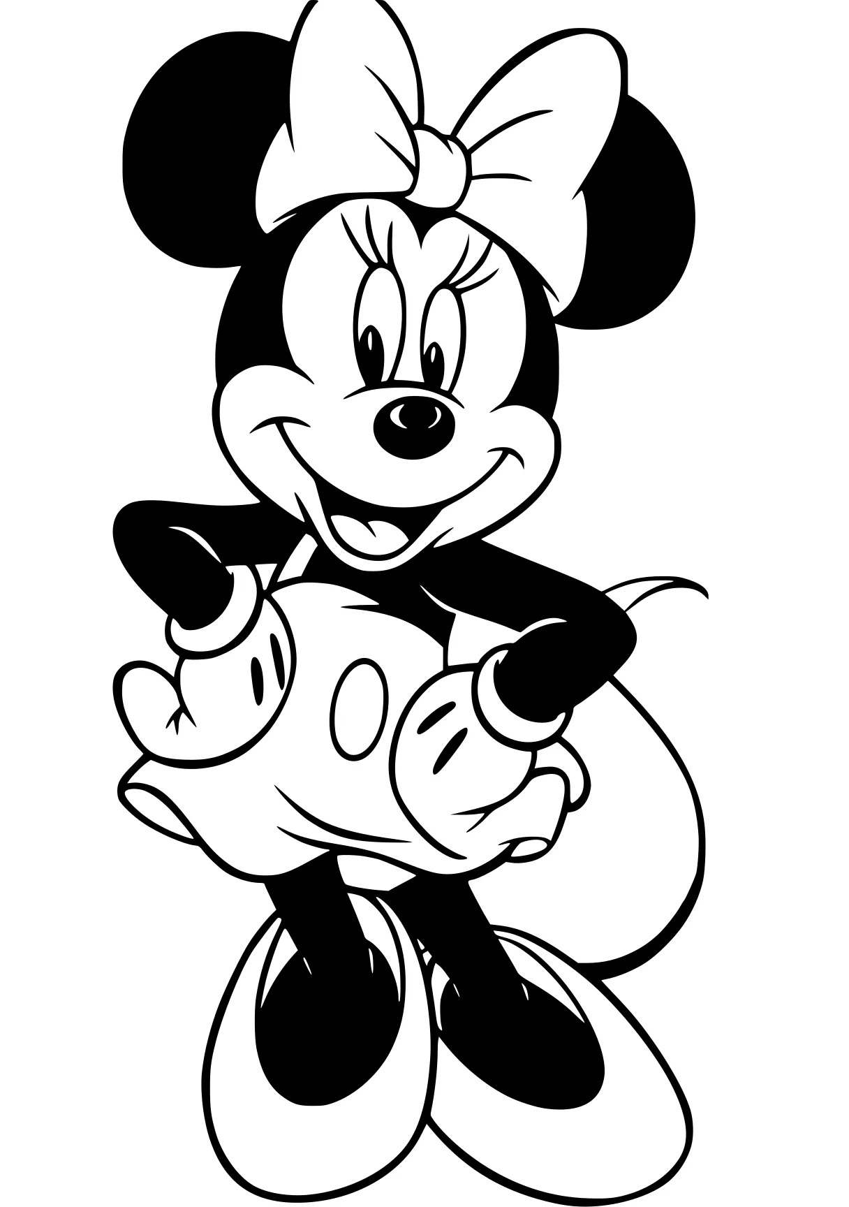 minnie mouse coloring page mickey, minnie, mouse, goofy, disney, free downloads