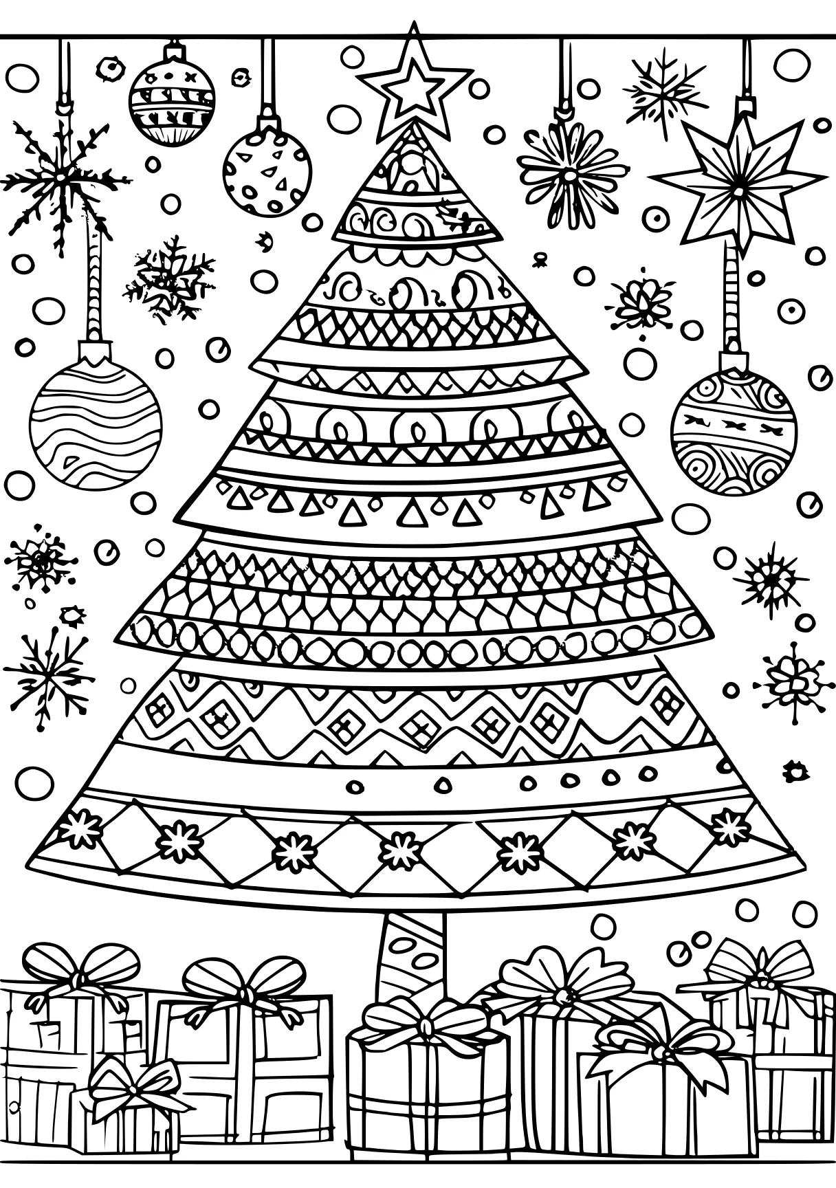 christmas coloring printables, zentangle, ornament, merry, free page downloads