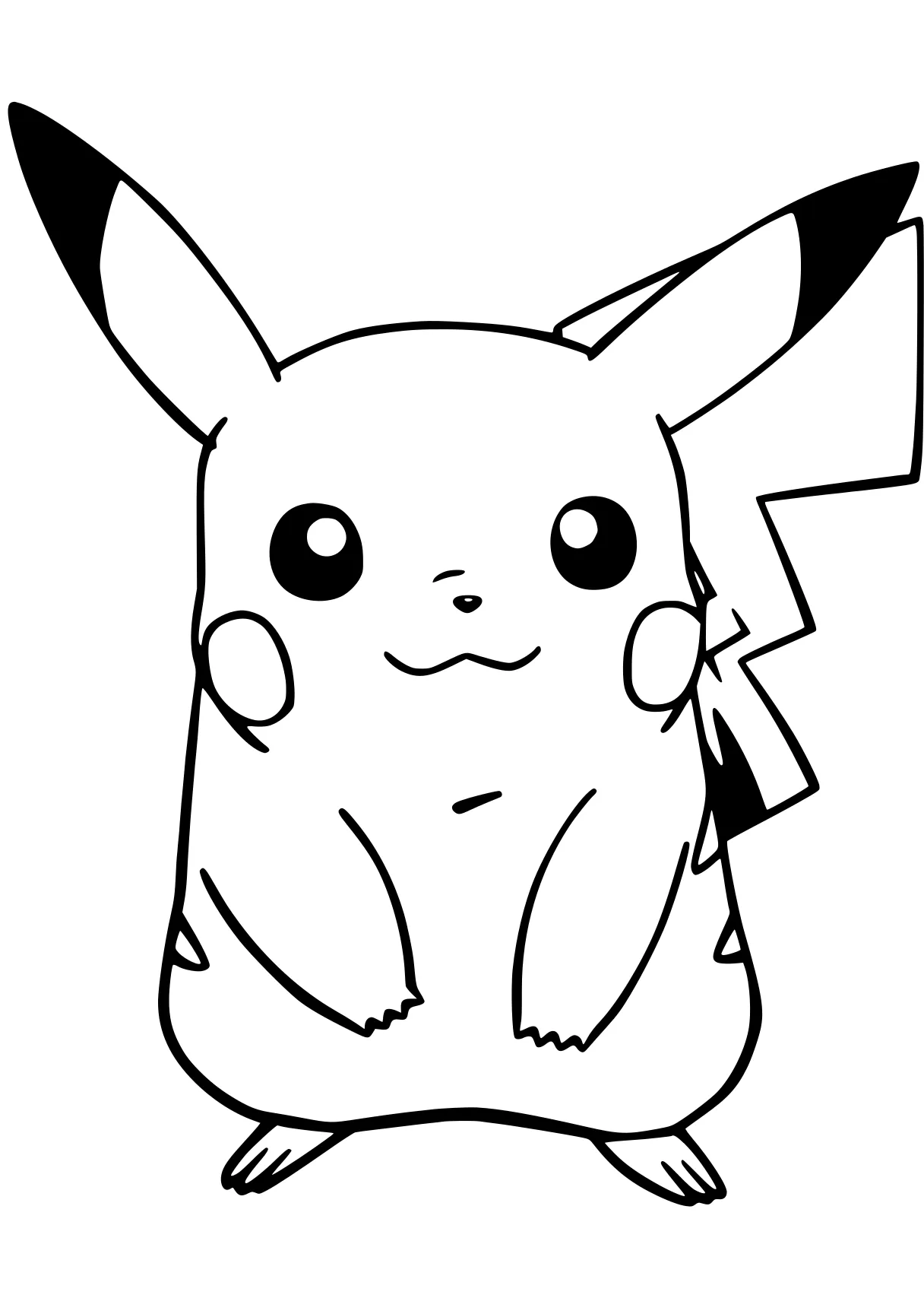 pikachu coloring pages pikachu, eevee, pokemon, molang, jigglypuff, free page downloads