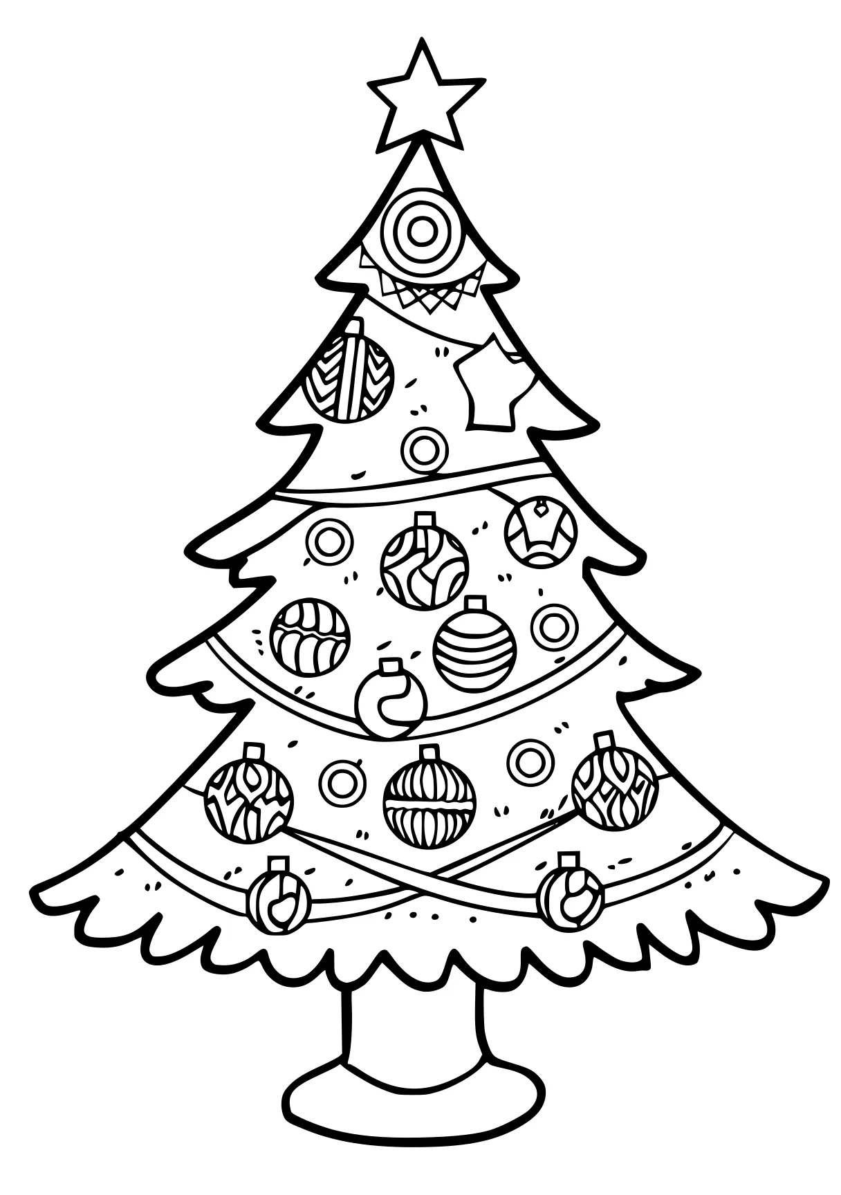 christmas tree coloring page ornament, tree, merry, christmas, free downloads