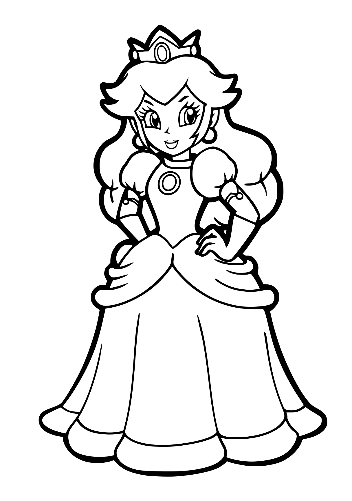 princess peach coloring page rosalina, peach, princess, diana, daisy, free downloads