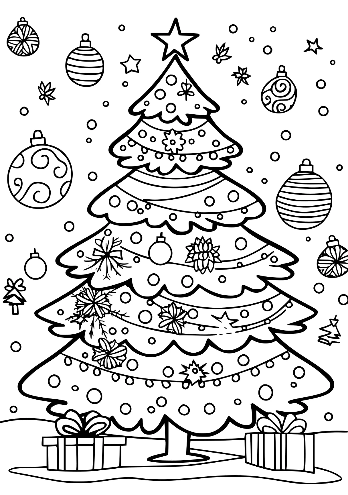 free coloring pages pdf format, ornament, tree, zentangle, page downloads