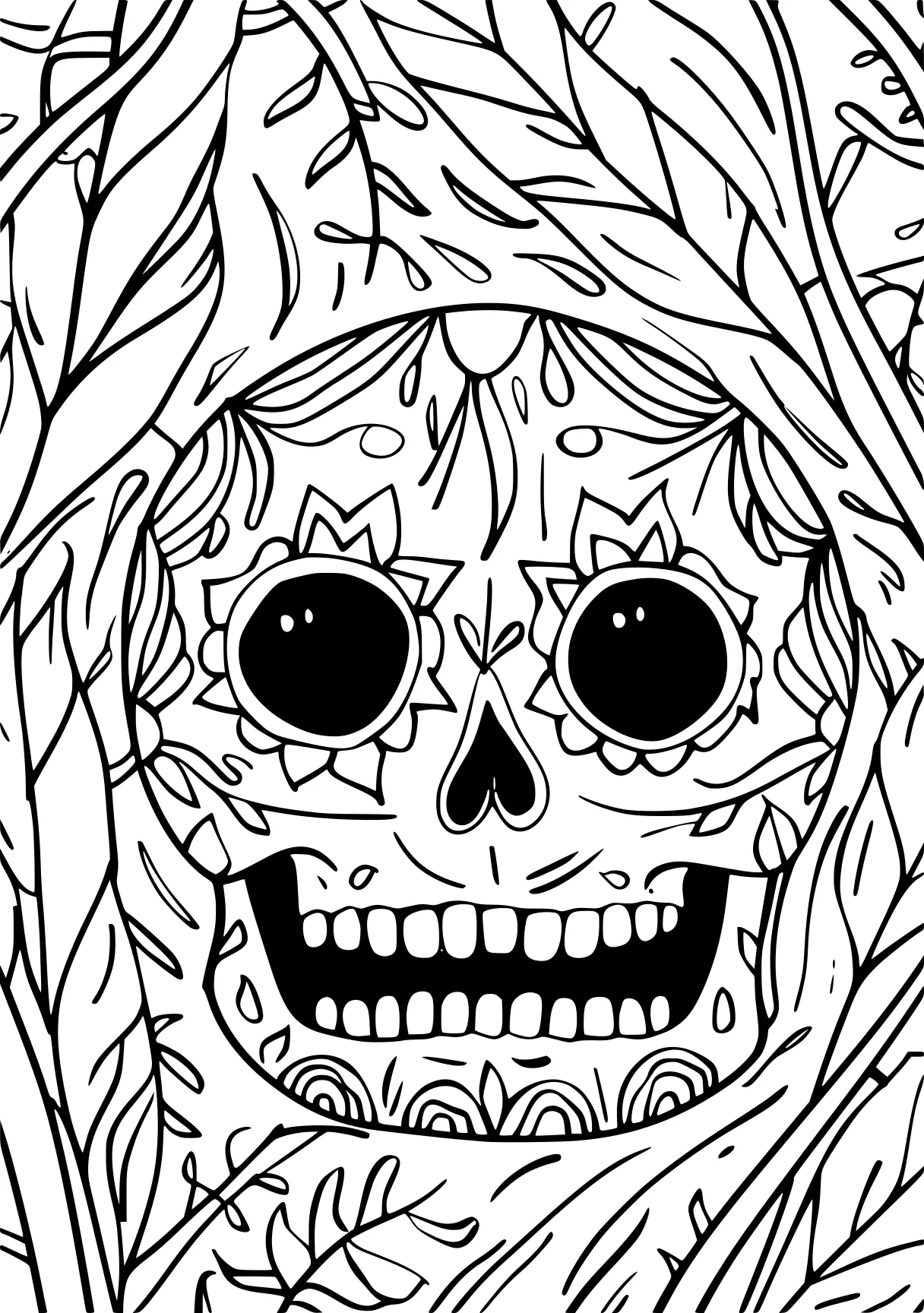 elemental coloring pages, muertos, zentangle, colouring, free page downloads