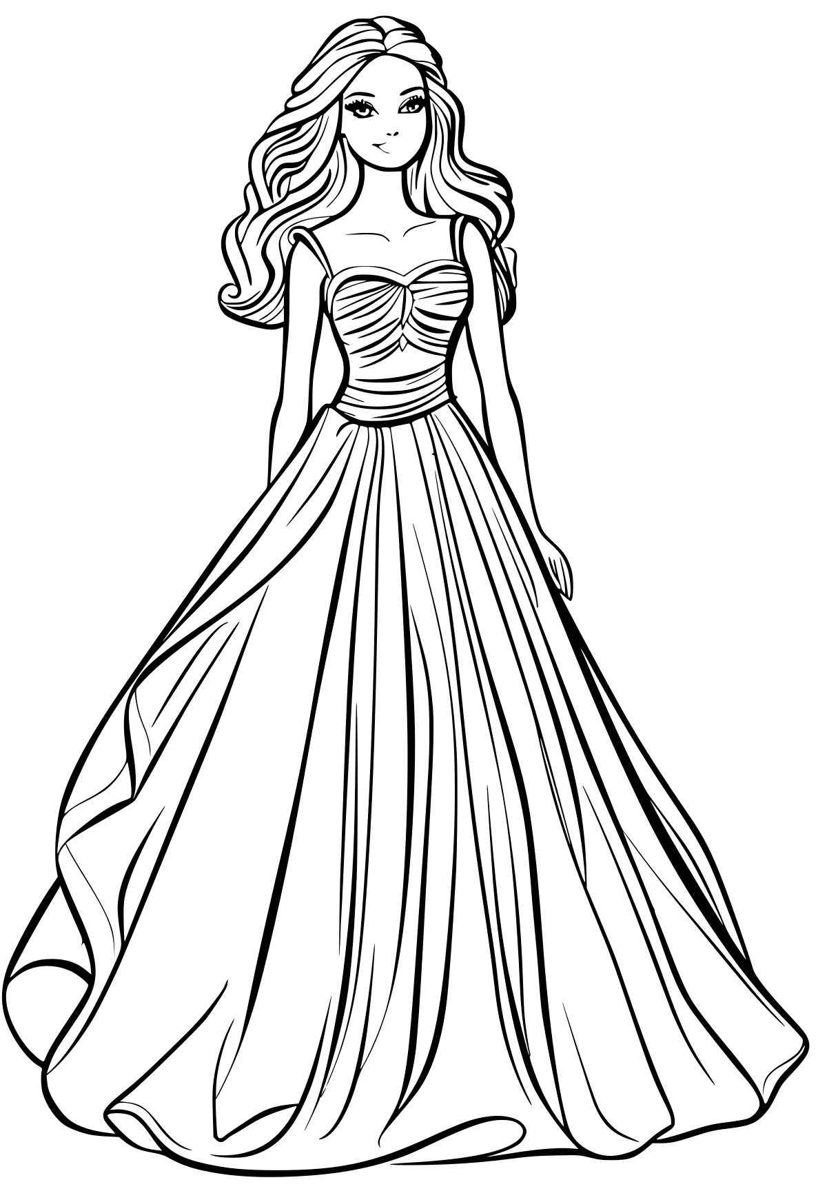 barbie coloring pages rapunzel, princess, dresses, free page downloads