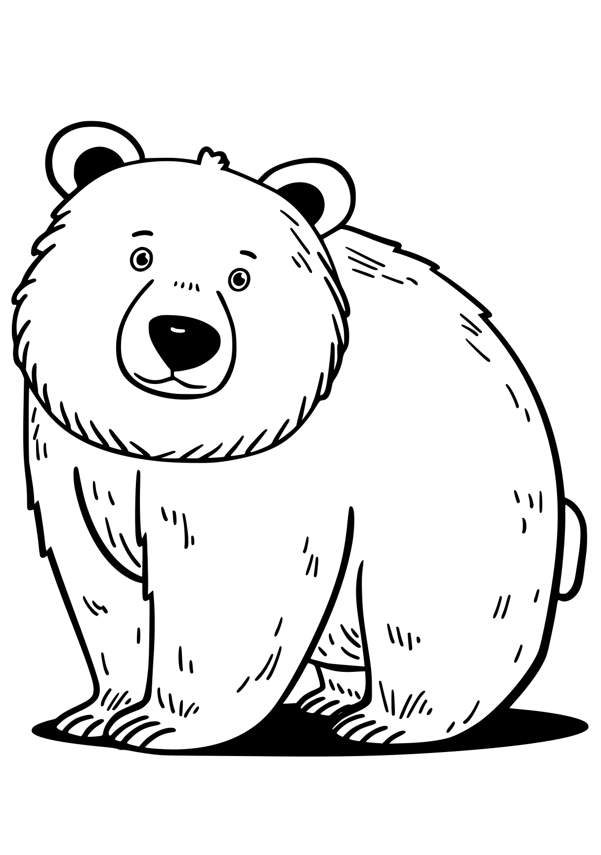 bear coloring page bear, polar, bears, winnie, illustrator, free downloads