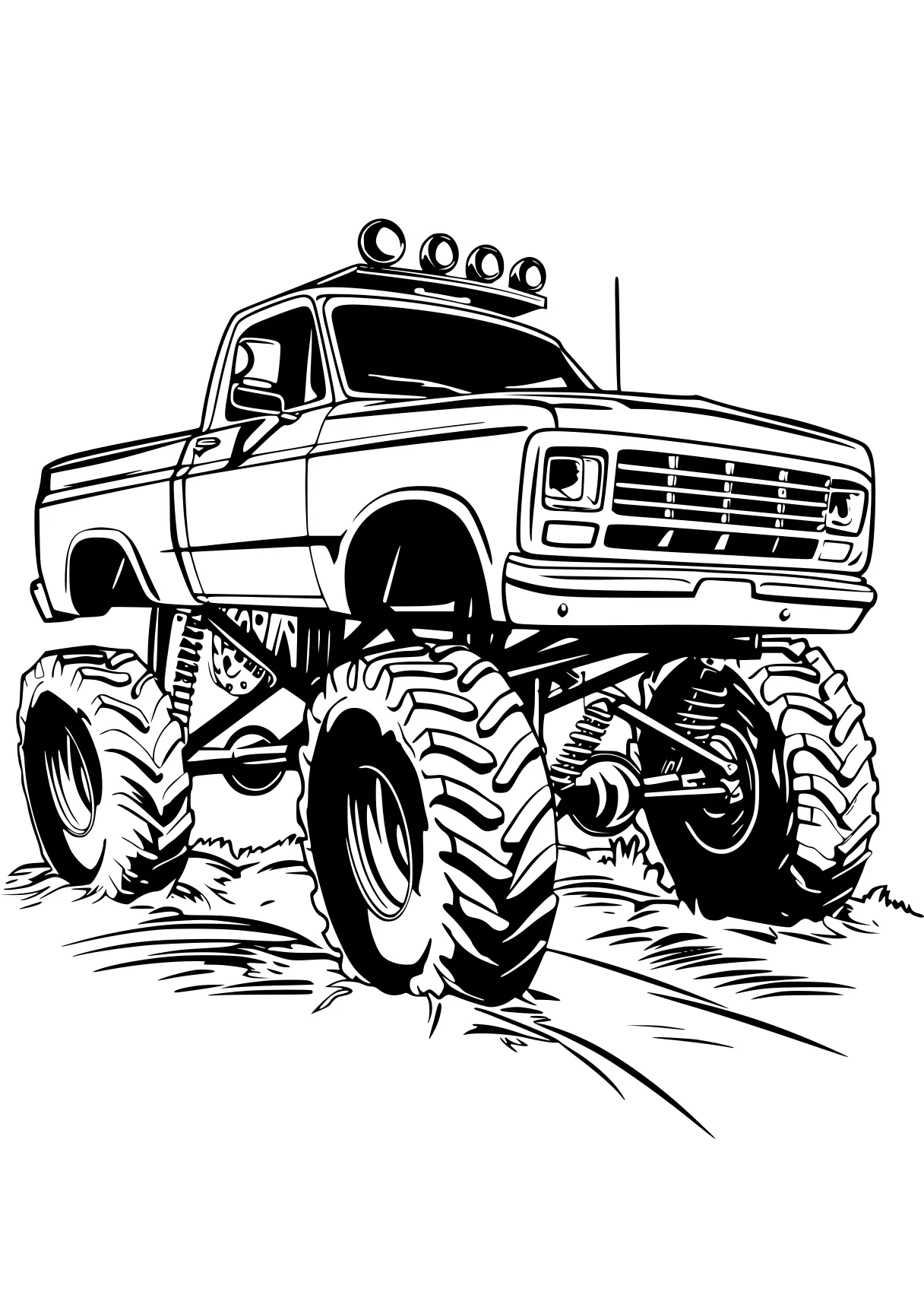 monster truck coloring sheet vehicle, truck, crawler, trucks, jeep, free page downloads