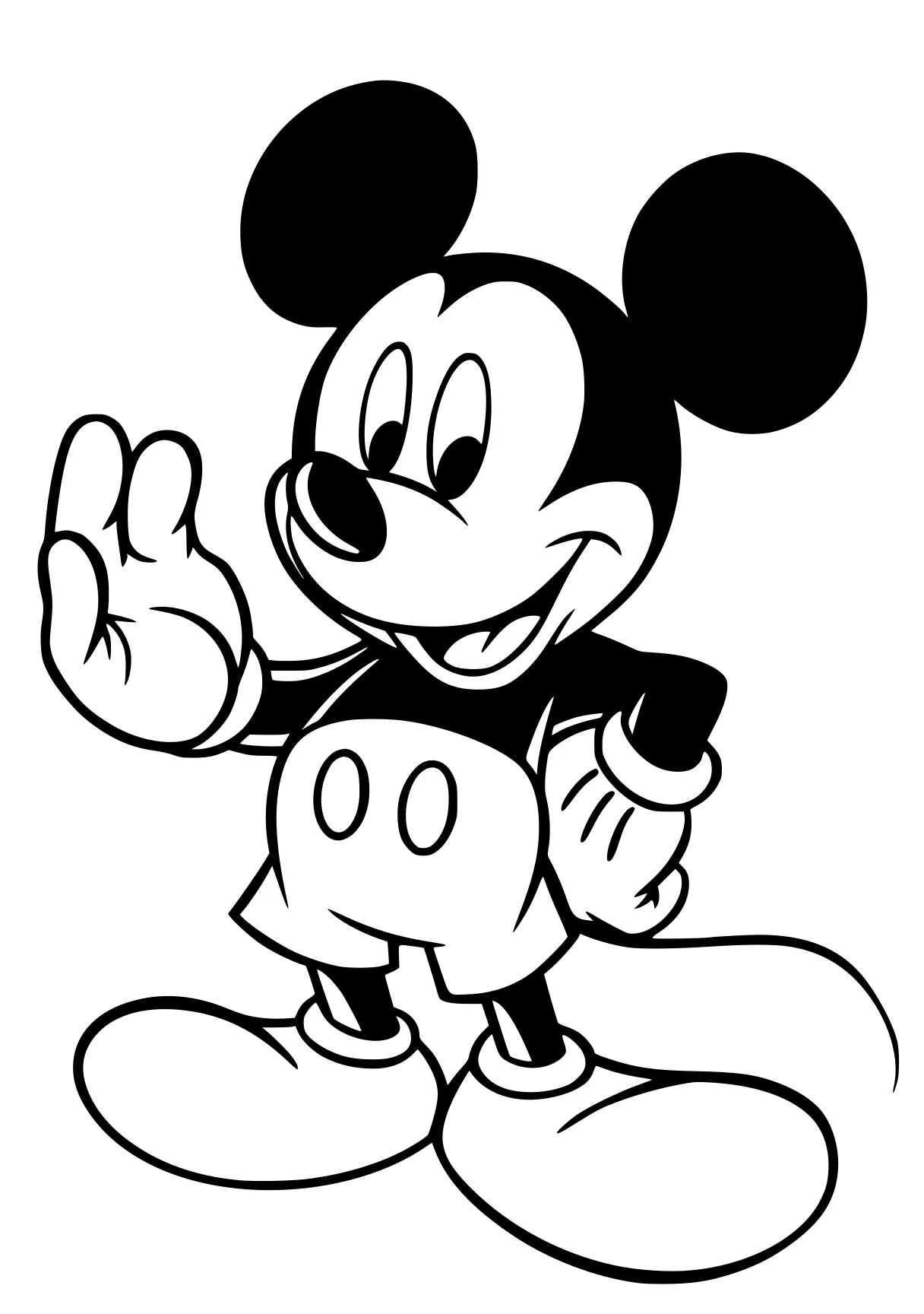 mickey coloring page mickey, mouse, minnie, disney, a4, free downloads