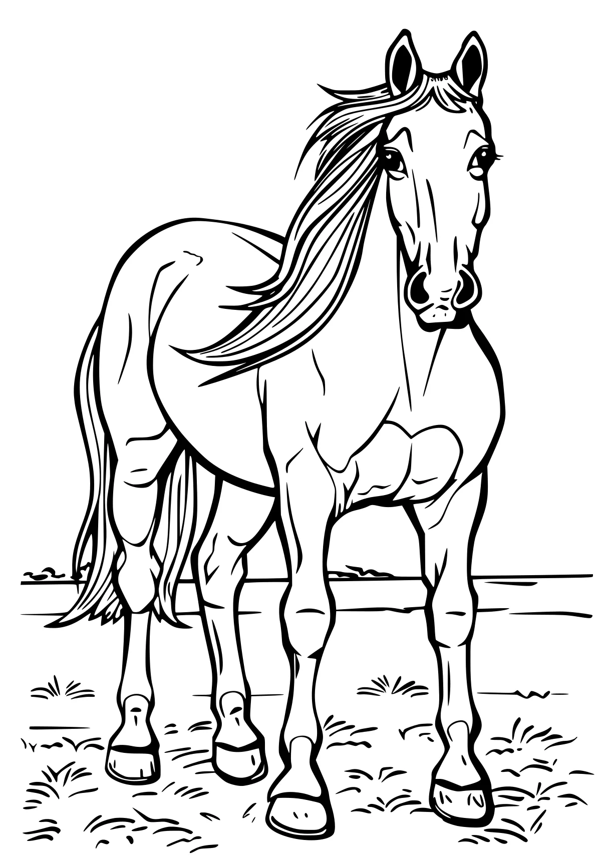 horse coloring pages horse, pony, unicorn, pegasus, free page downloads