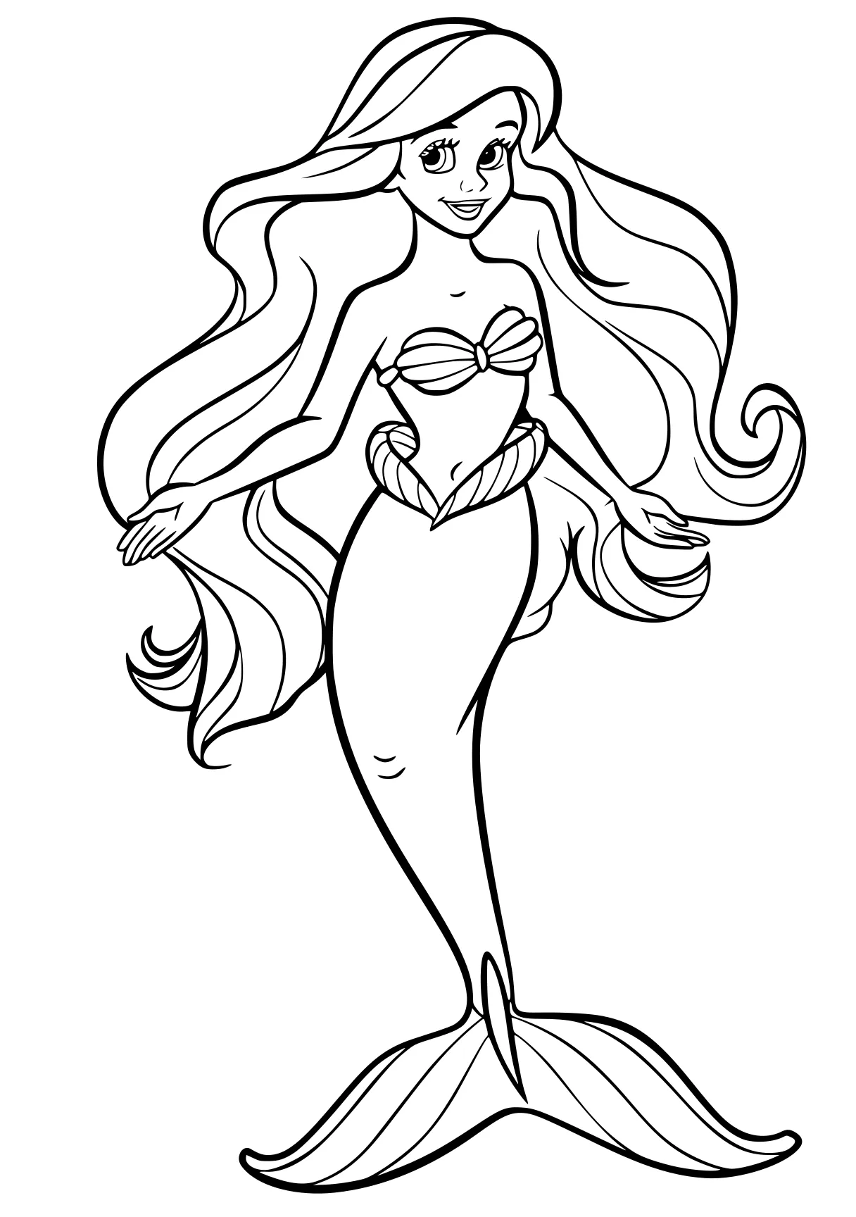 little mermaid coloring pages mermaid, ariel, siren, moana, jasmine, free page downloads