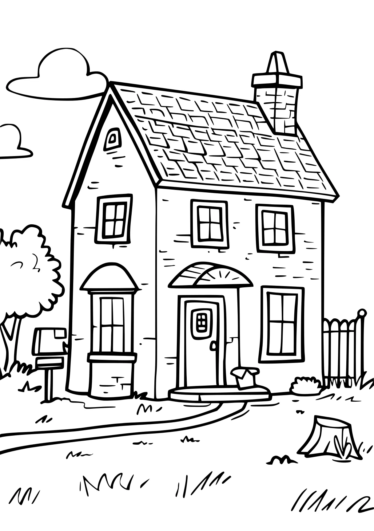 house coloring, house, colouring, neighborville, free page downloads