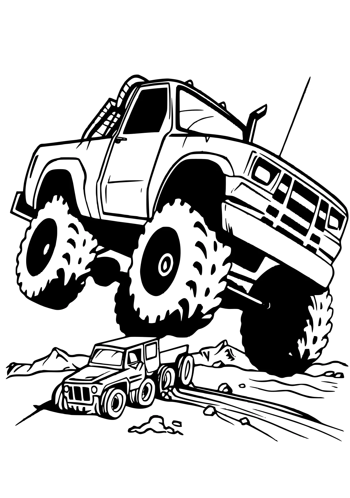 monster truck coloring pages crawler, vehicle, truck, jeep, trucks, free page downloads