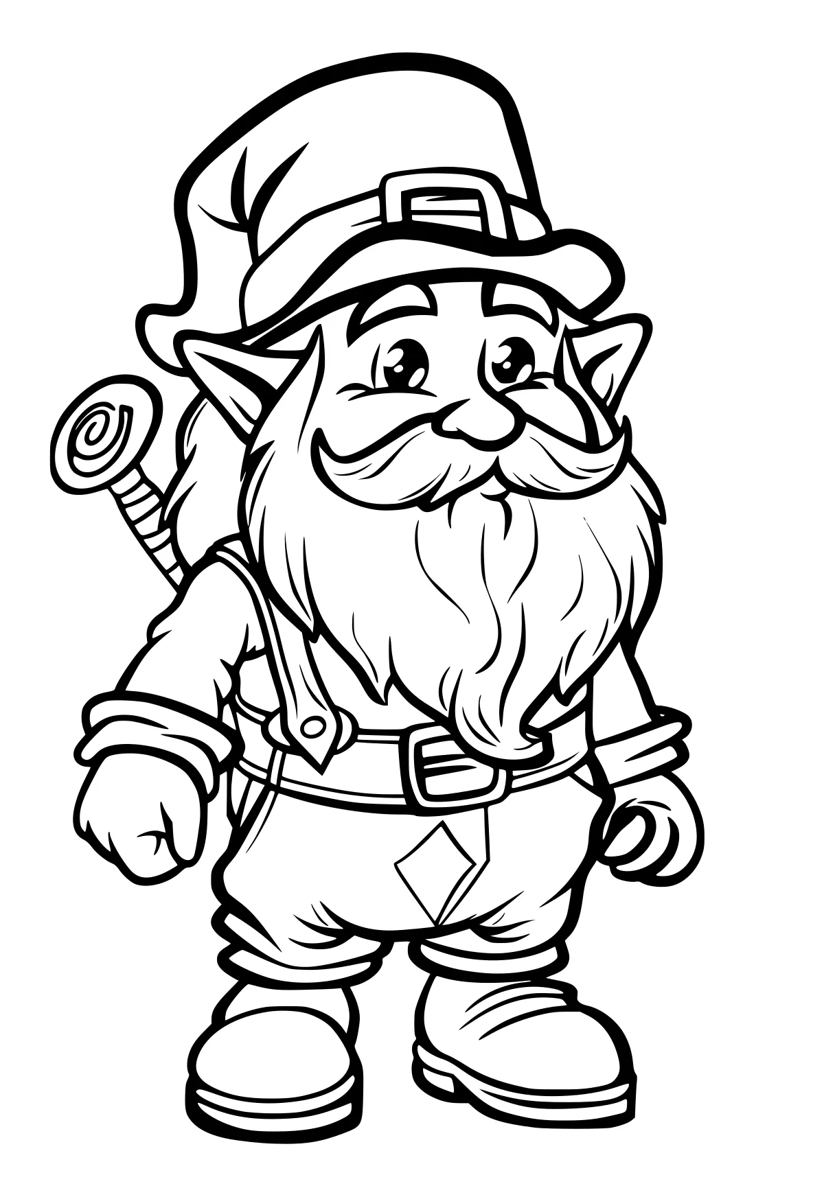 saint patrick's day coloring pages gnome, leprechaun, wizard, sailor, firefighter, free page downloads