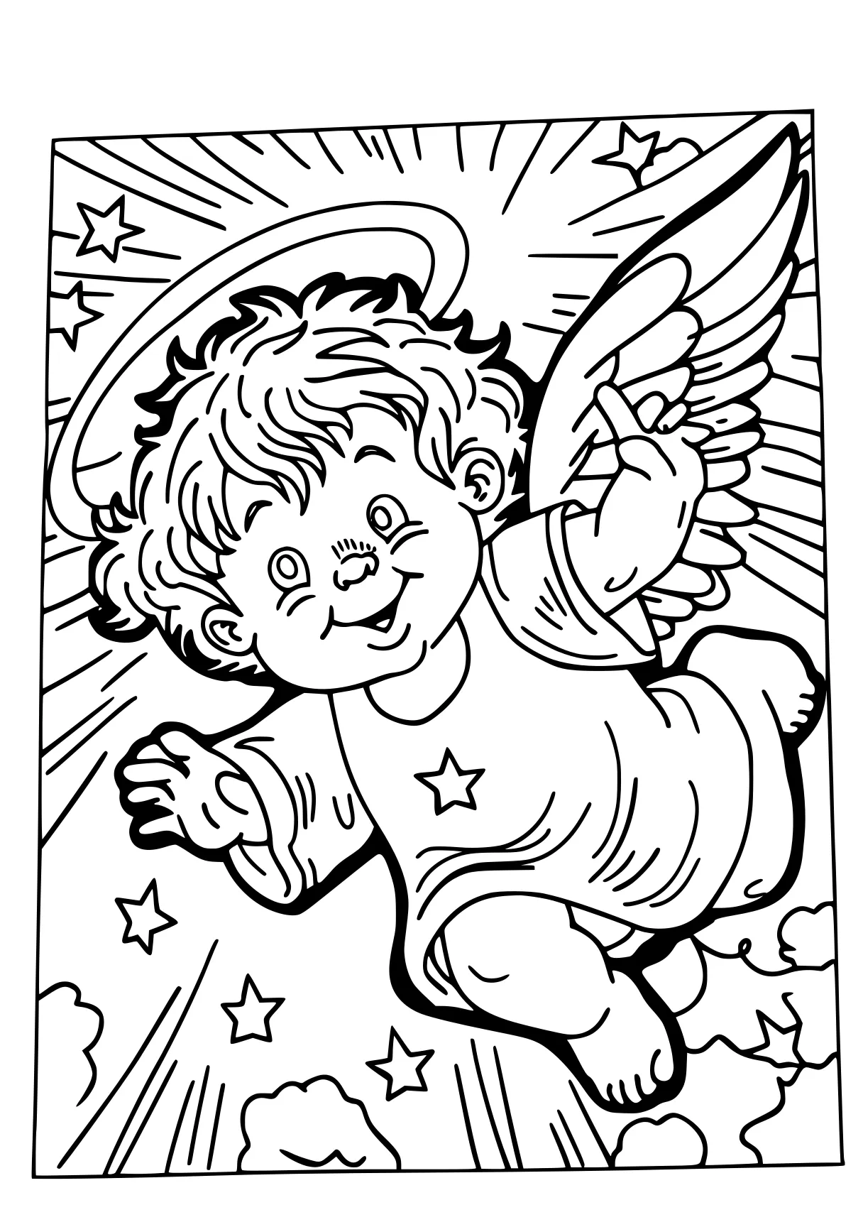 stitch and angel coloring pages, pegasus, ornament, angel, free page downloads